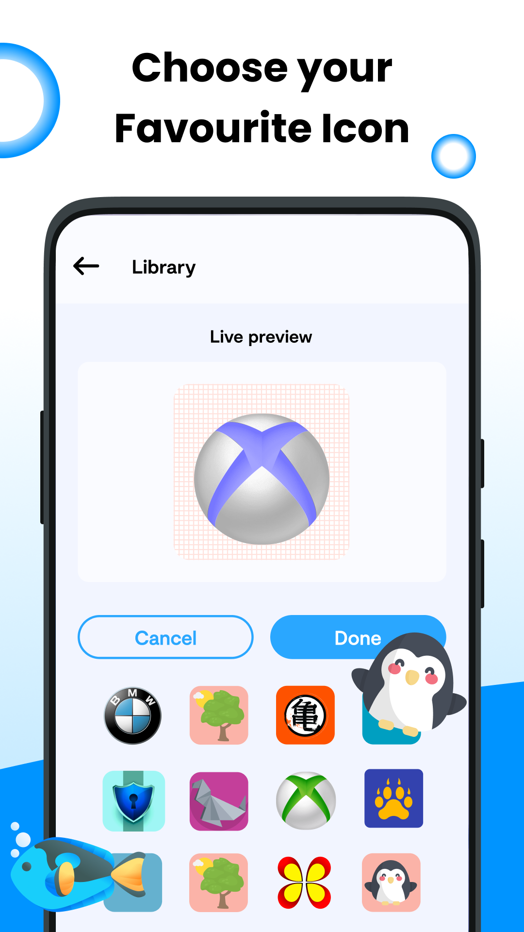اسکرین شات 1 برنامه Icon changer, Photo vault lock