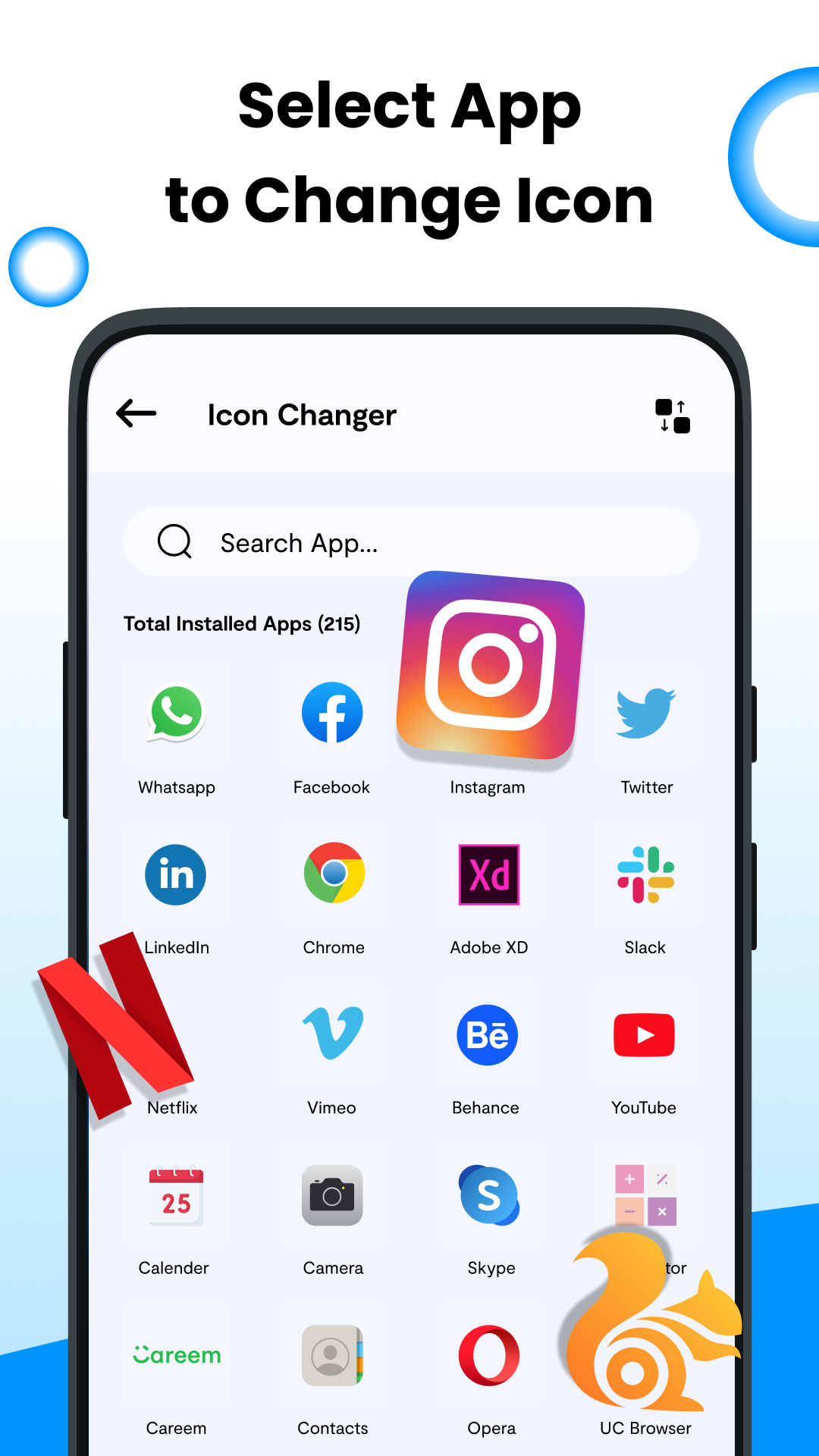 اسکرین شات 2 برنامه Icon changer, Photo vault lock