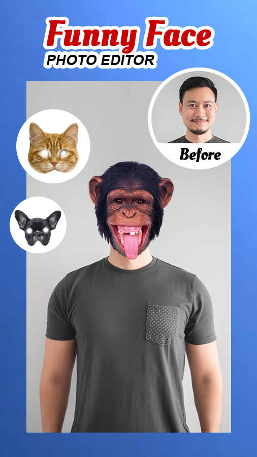 اسکرین شات 2 برنامه Funny Face Photo Editor 2024