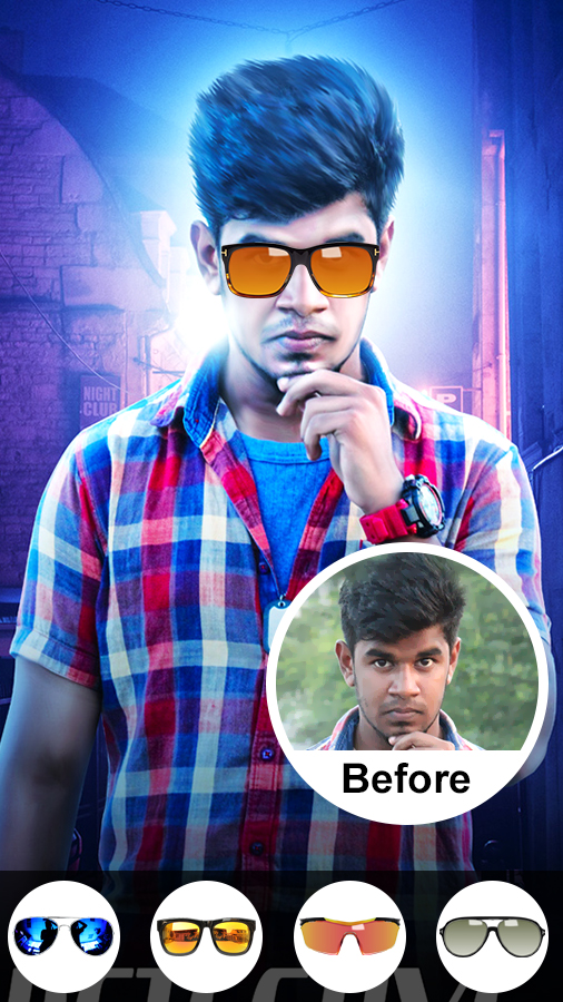 اسکرین شات 3 برنامه Sunglasses Photo Editor 2024