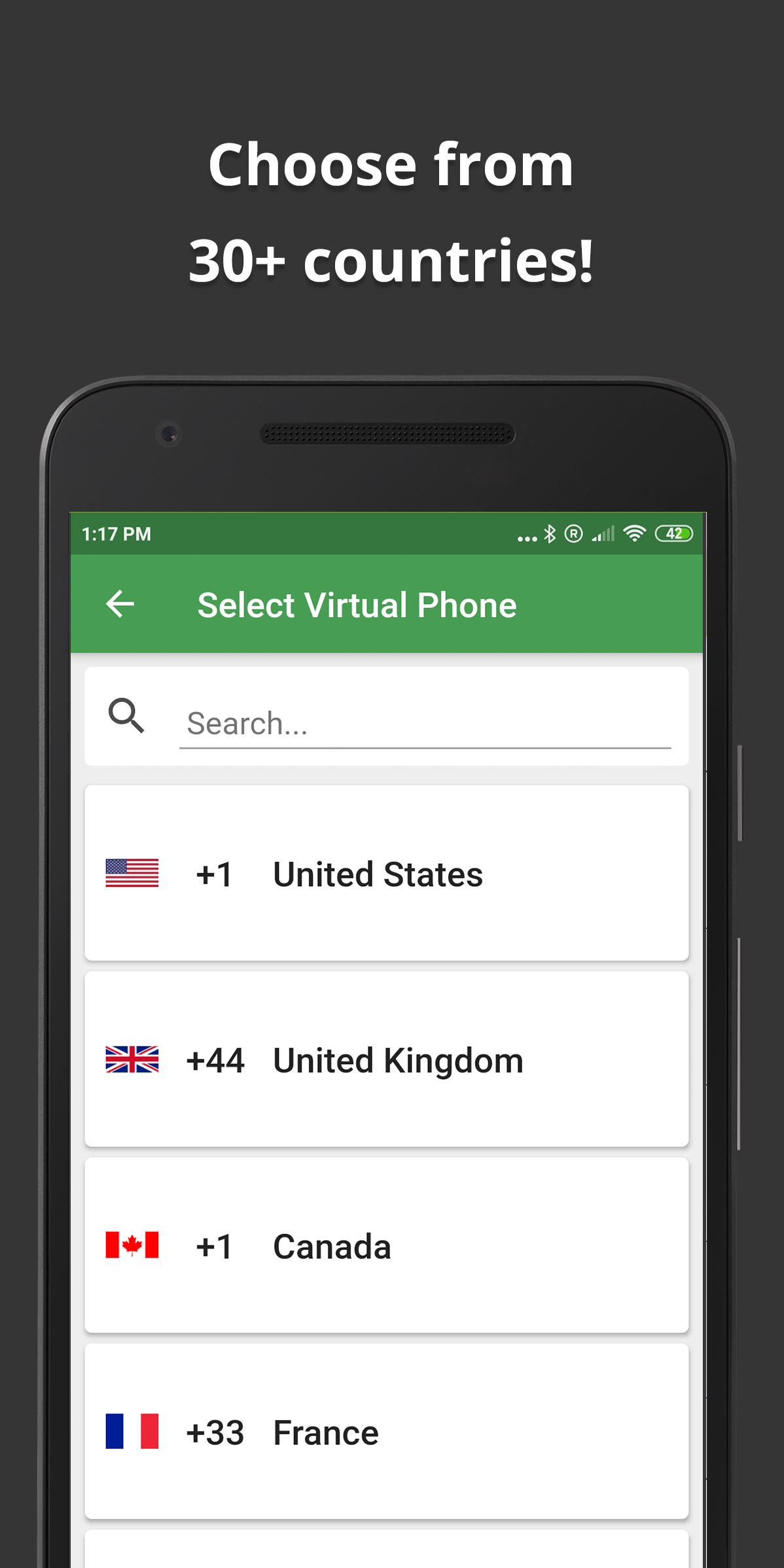 اسکرین شات 3 برنامه Wabi - Virtual Phone Number