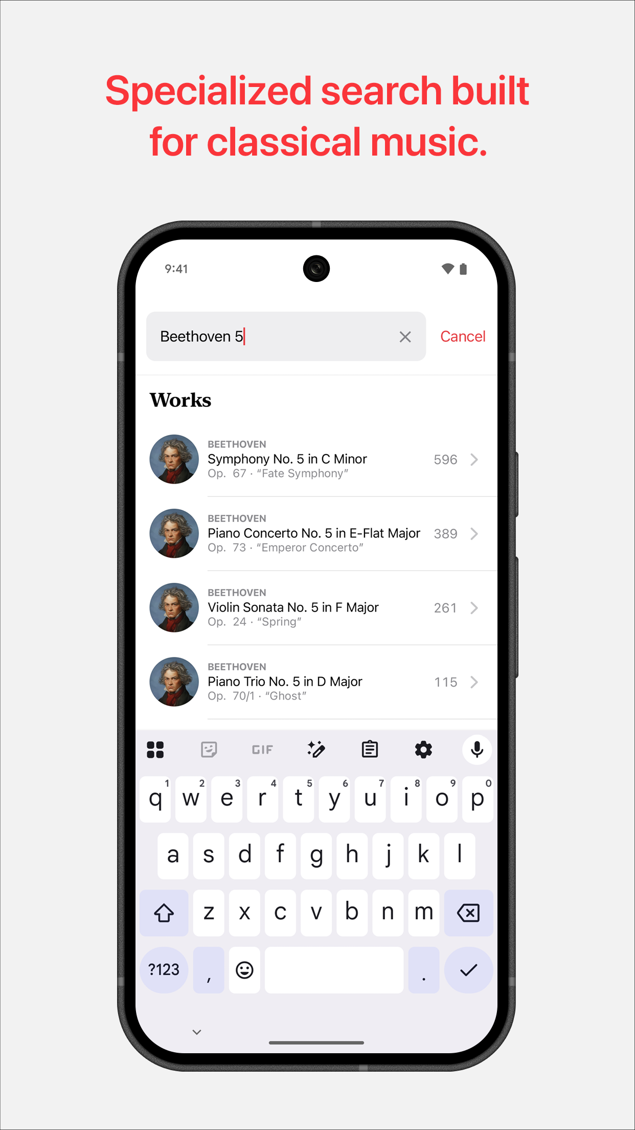 اسکرین شات 3 برنامه Apple Music Classical