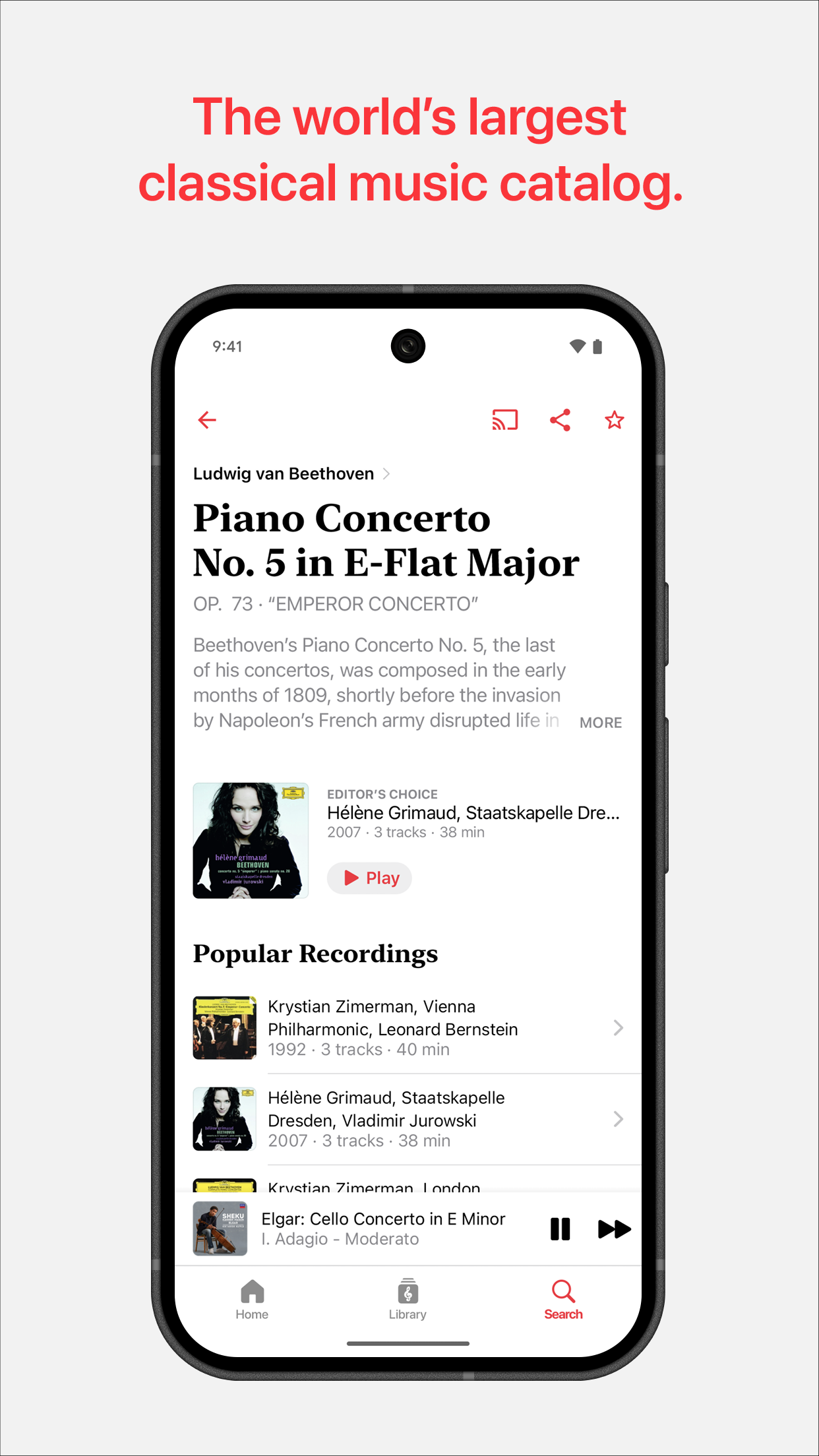 اسکرین شات 2 برنامه Apple Music Classical