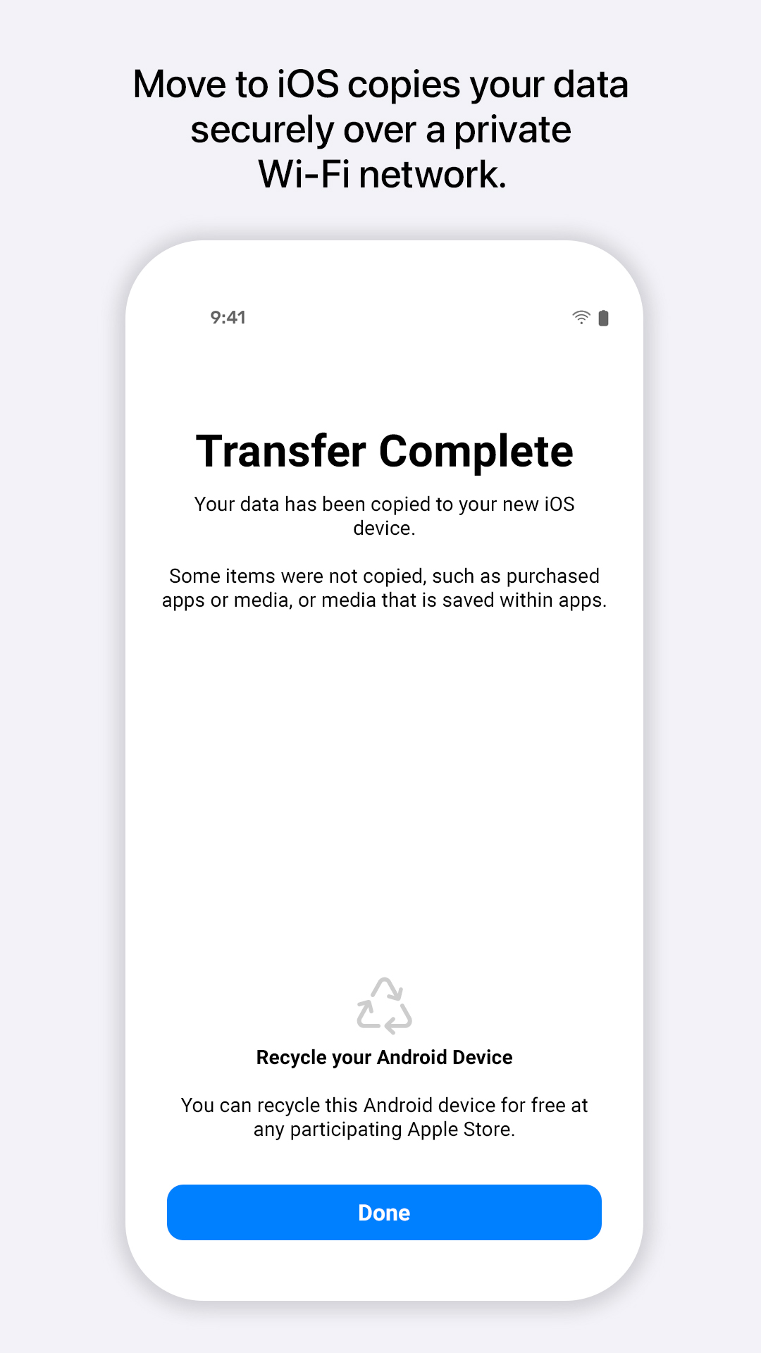اسکرین شات 2 برنامه Move to iOS
