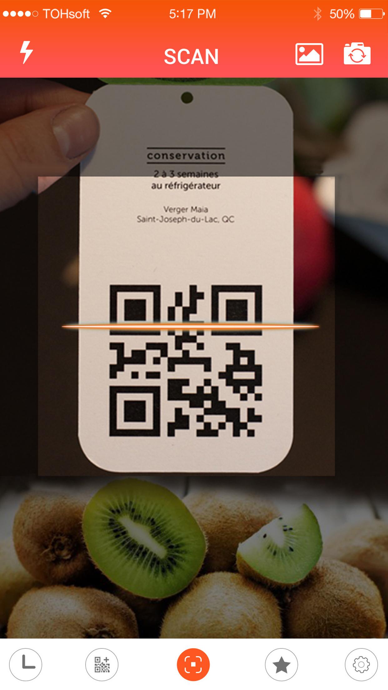 اسکرین شات 1 برنامه QR code reader