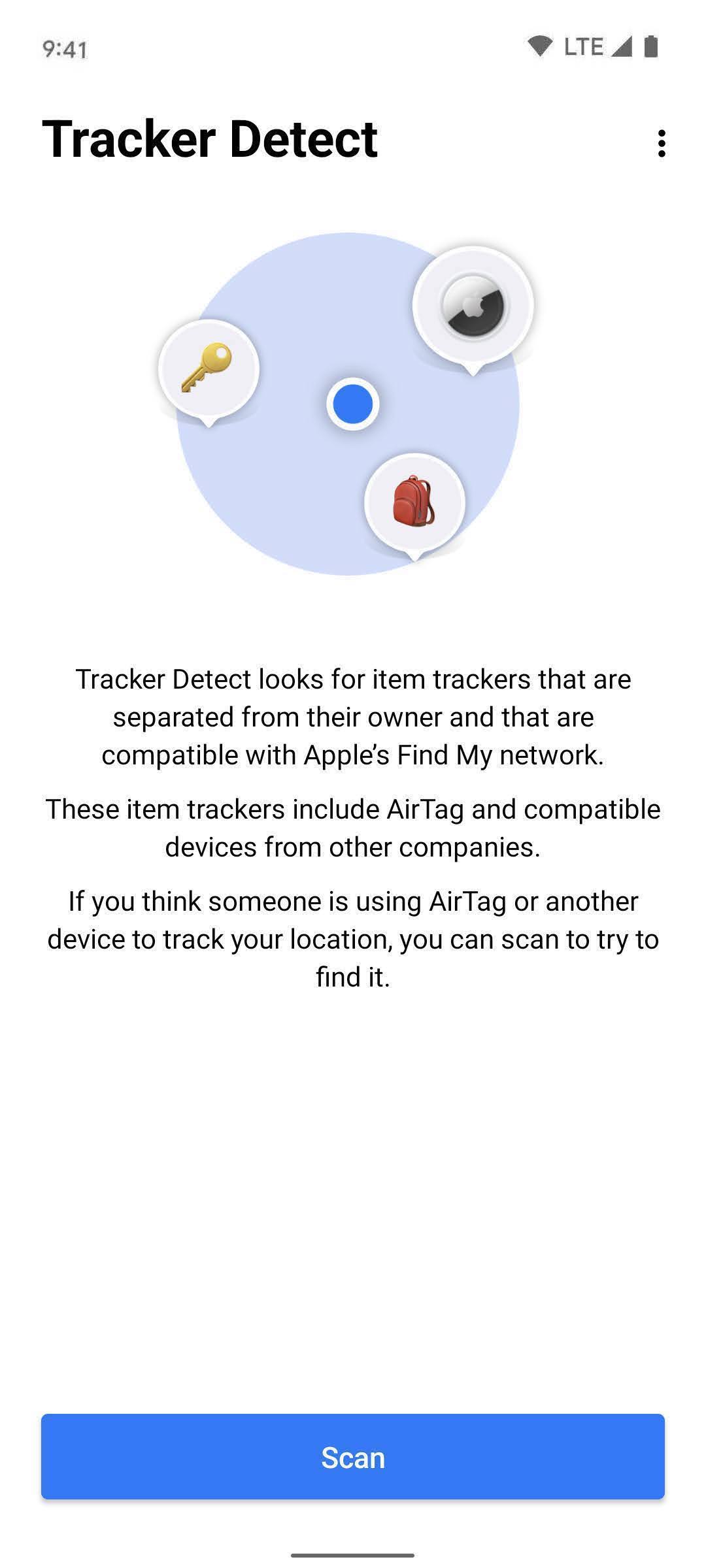 اسکرین شات 1 برنامه Tracker Detect