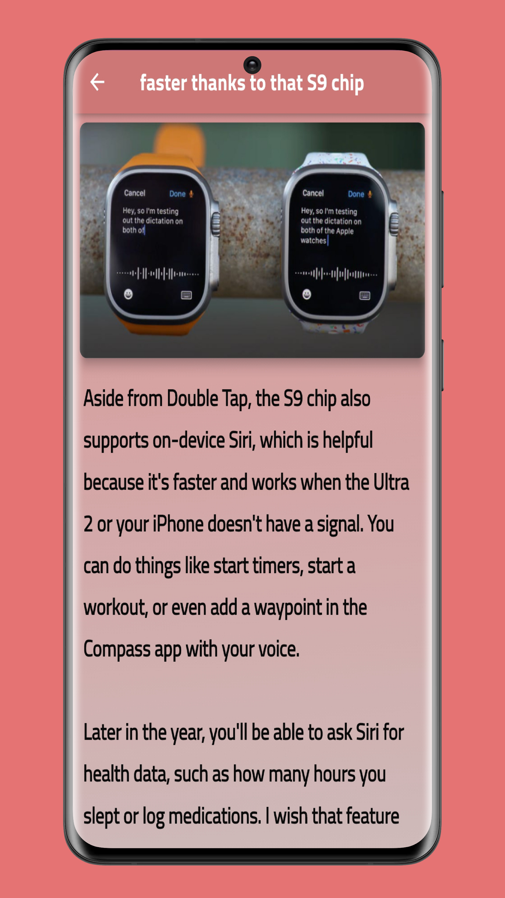 اسکرین شات 4 برنامه Apple Watch Ultra 2 Guide