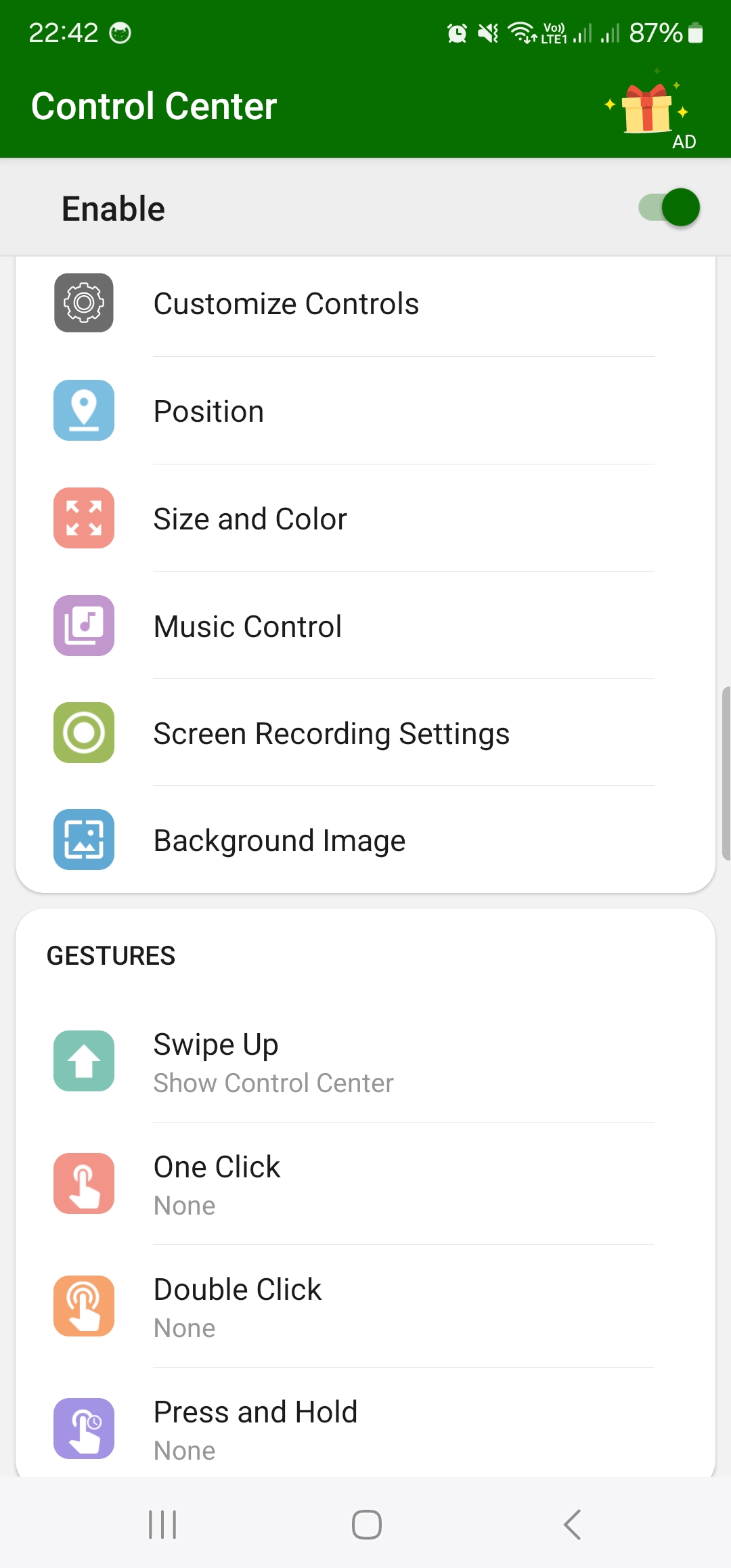 اسکرین شات 2 برنامه Notification Center Simple
