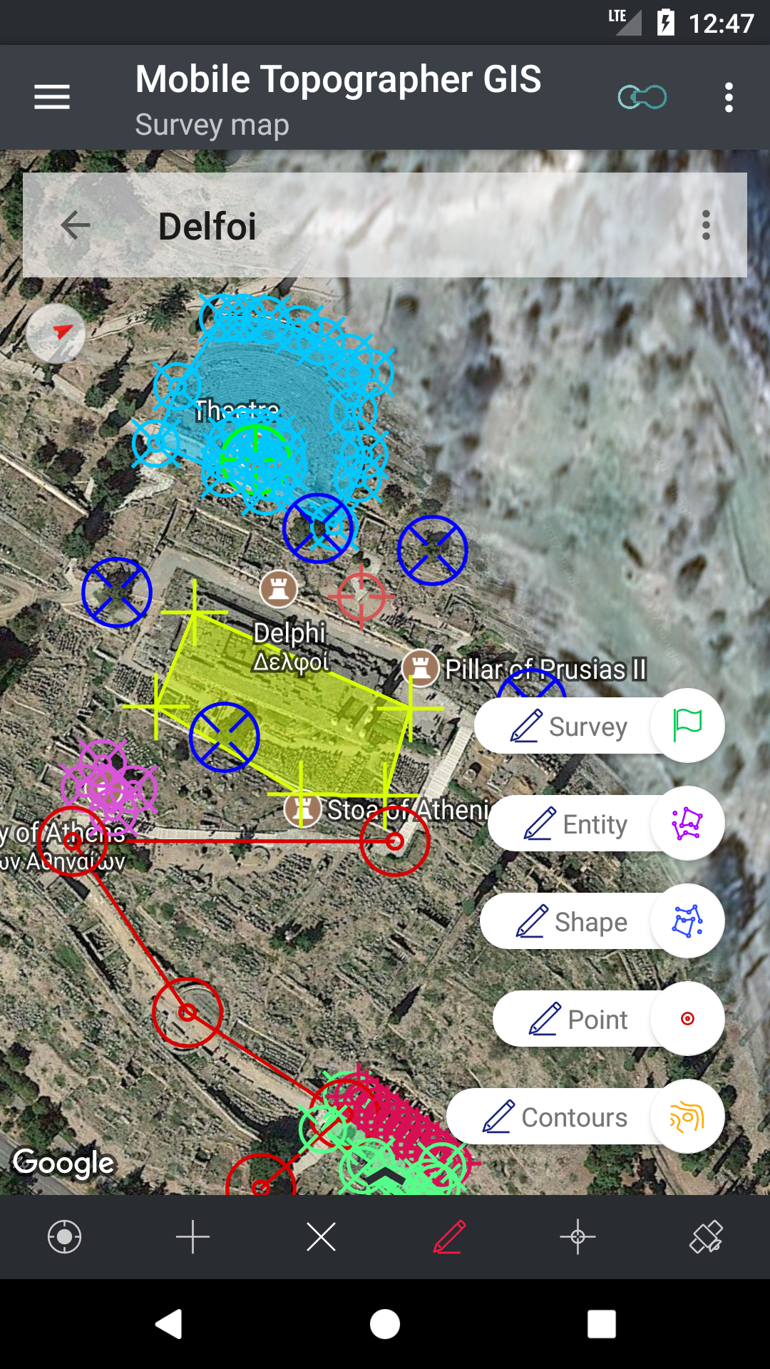 اسکرین شات 3 برنامه Mobile Topographer GIS