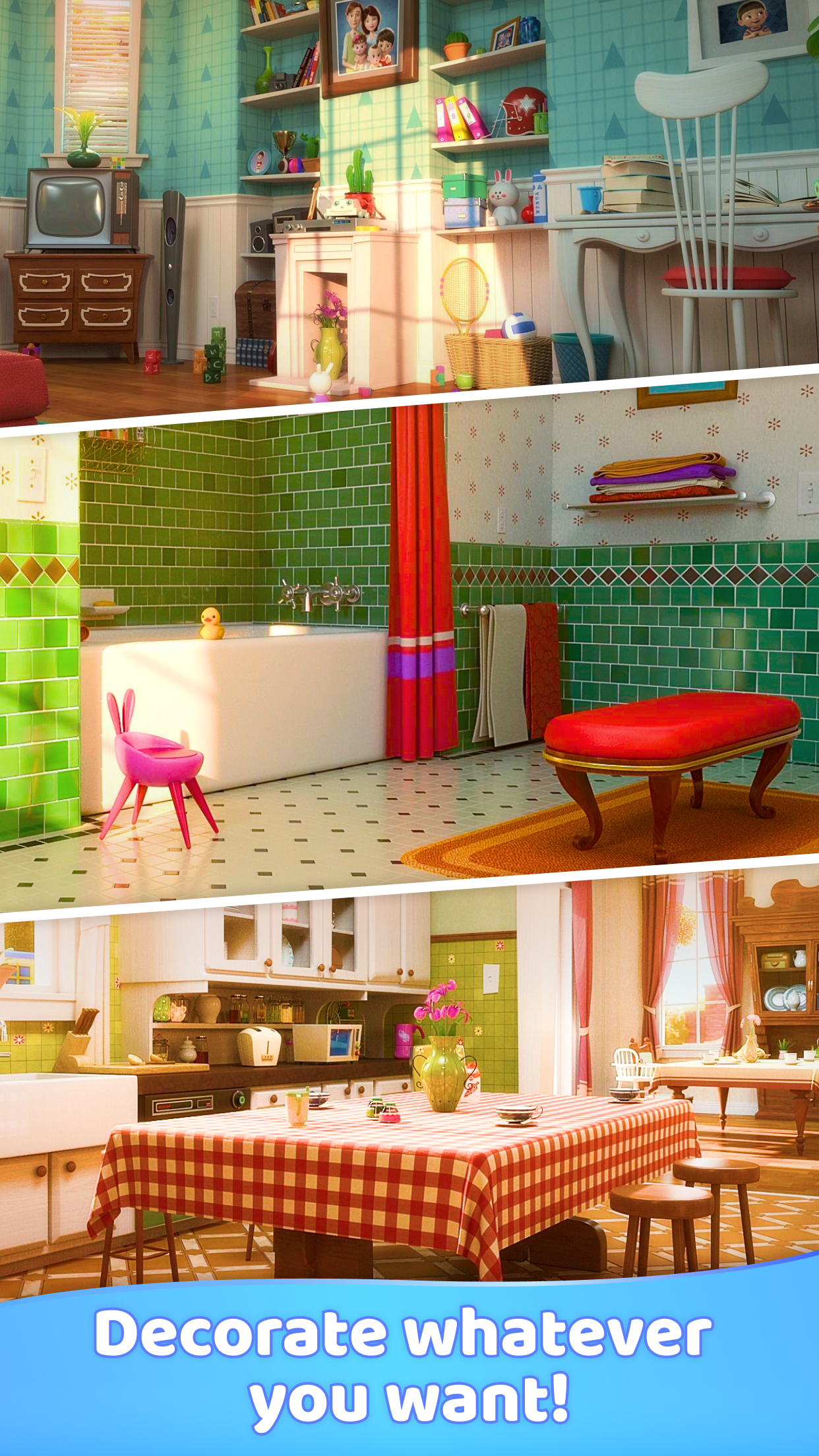 اسکرین شات 1 بازی Merge Decor: Dream Home Design
