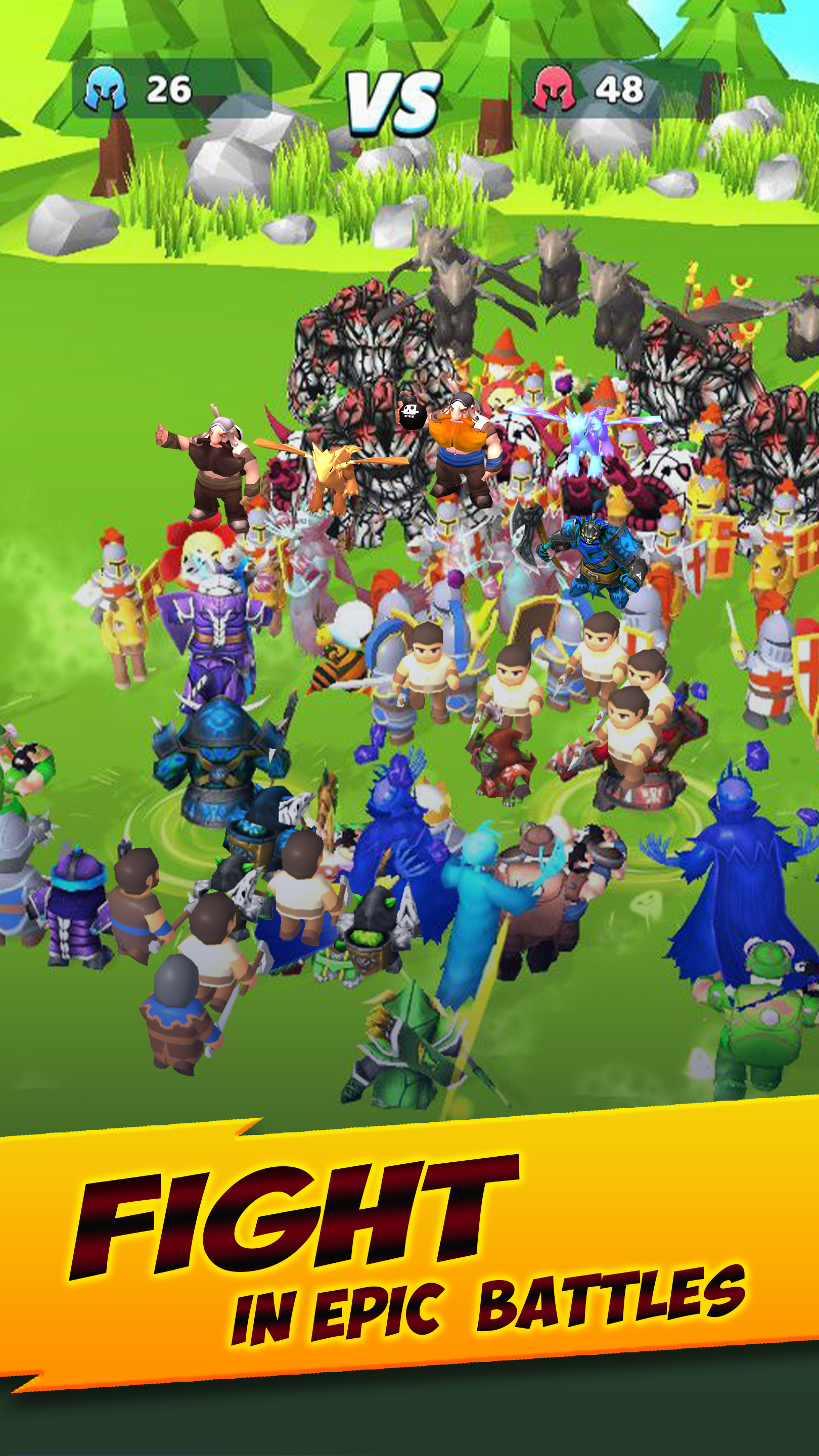 اسکرین شات 1 بازی Merge Legions: War Battle Game