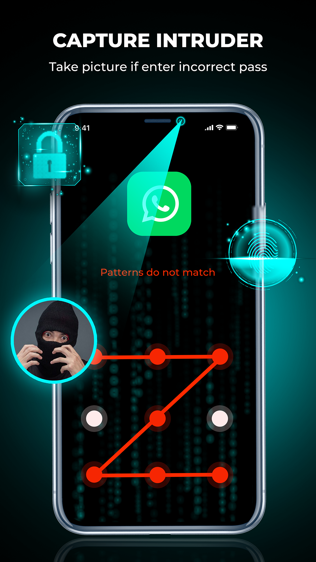 اسکرین شات 5 برنامه Applock, Pin Lock & Lock Apps