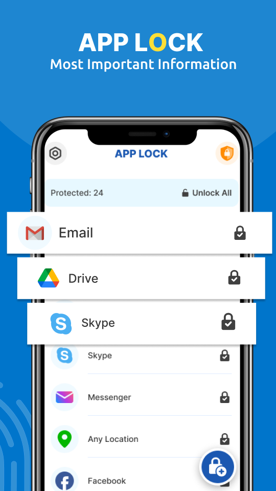 اسکرین شات 3 برنامه App Locker With Password