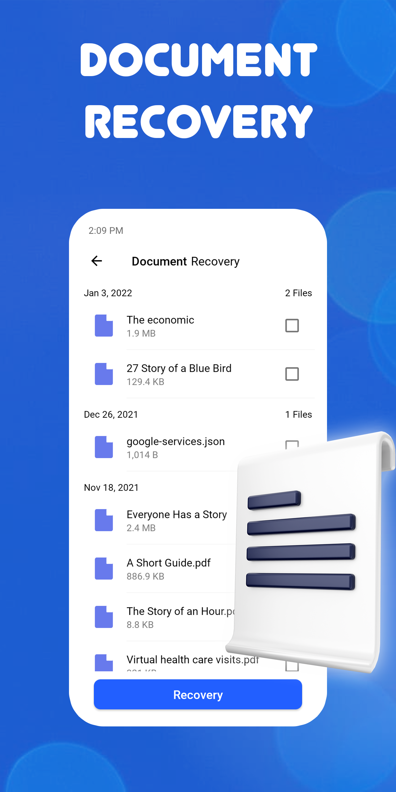 اسکرین شات 7 برنامه Photo Recovery, File Recovery