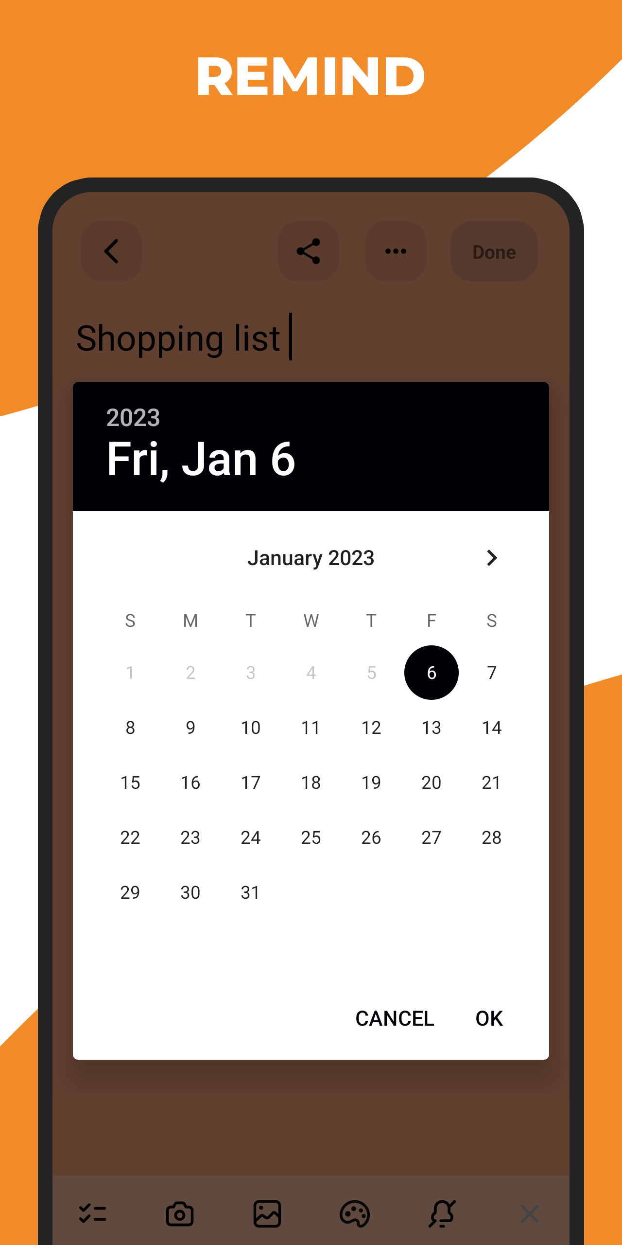 اسکرین شات 5 برنامه Notes, to-do lists
