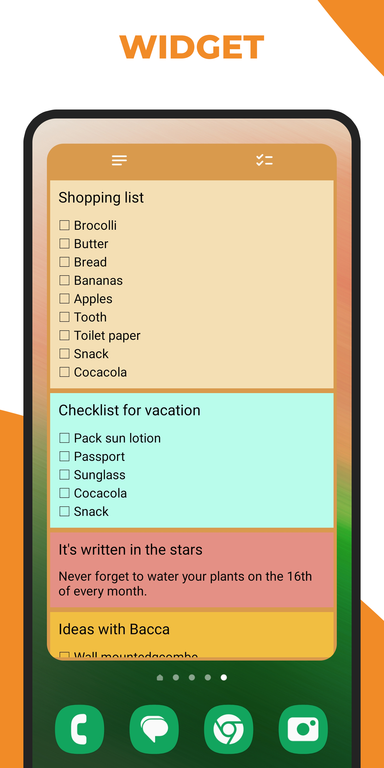 اسکرین شات 7 برنامه Notes, to-do lists