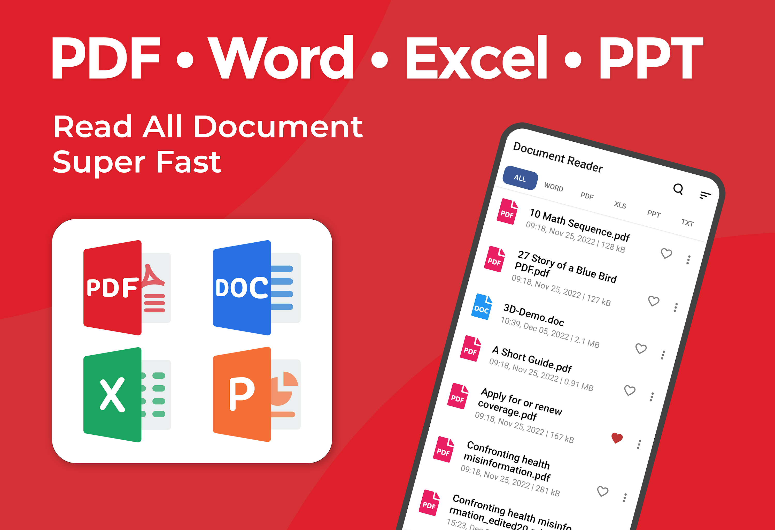 اسکرین شات 1 برنامه All Document Reader: PDF, Word