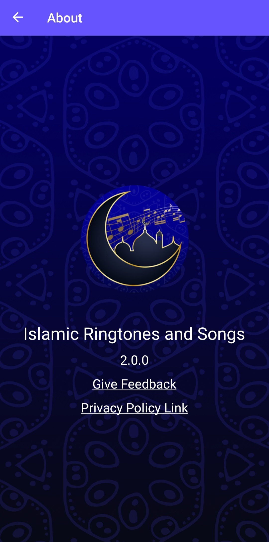 اسکرین شات 1 برنامه Islamic Ringtones and Songs