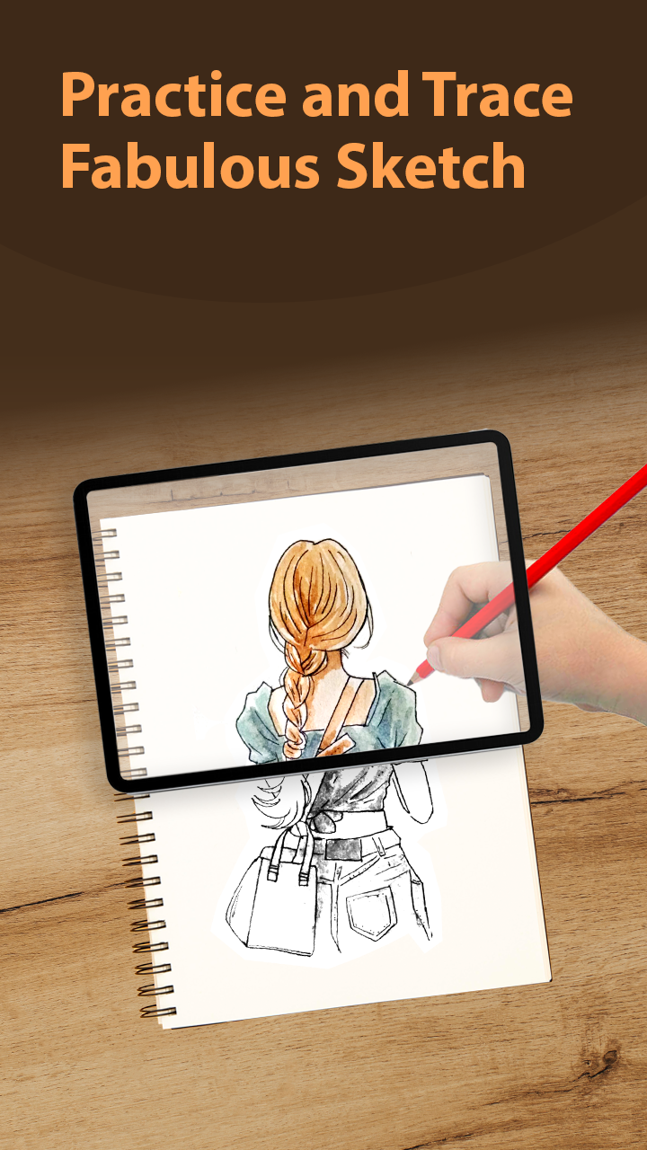 اسکرین شات 3 برنامه Trace Sketch & Draw On Paper