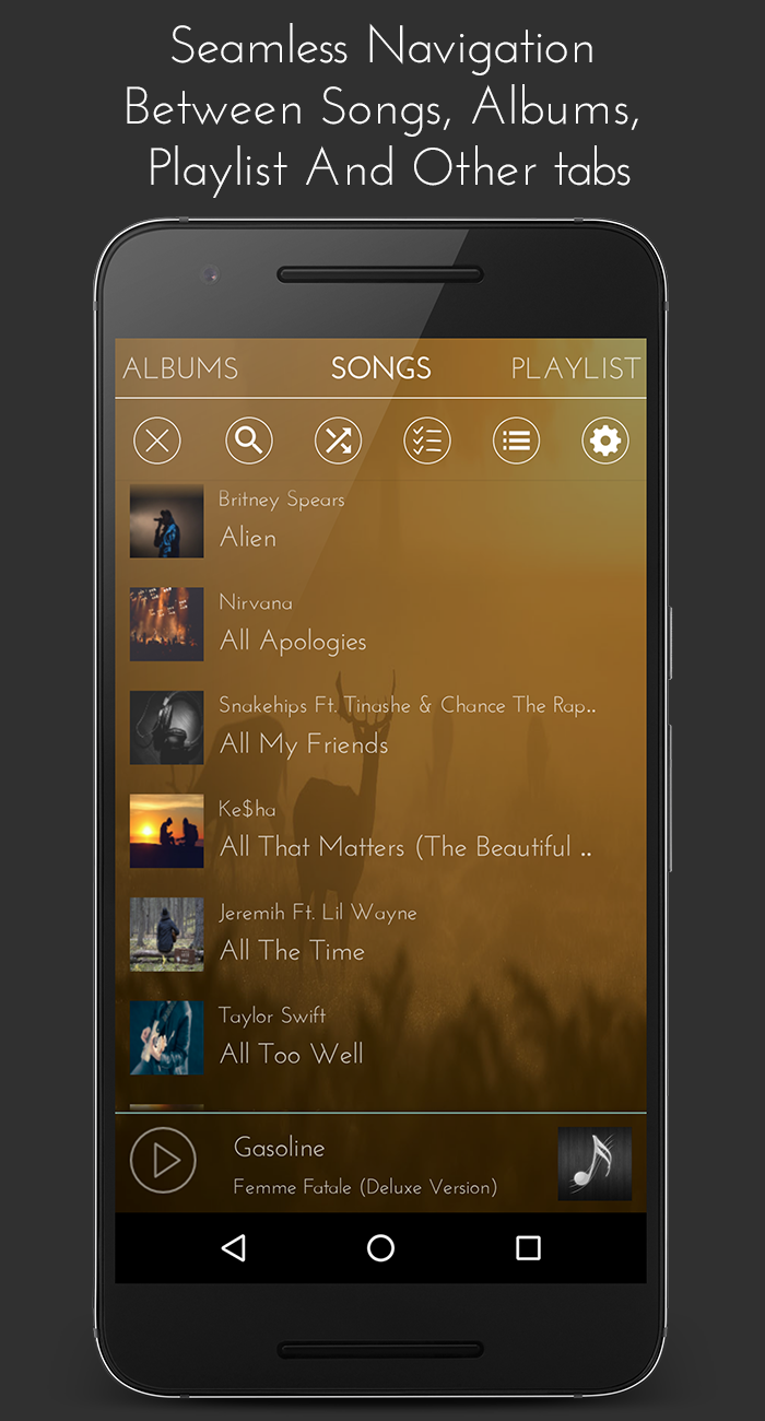 اسکرین شات 6 برنامه Music Player | MP3 Player