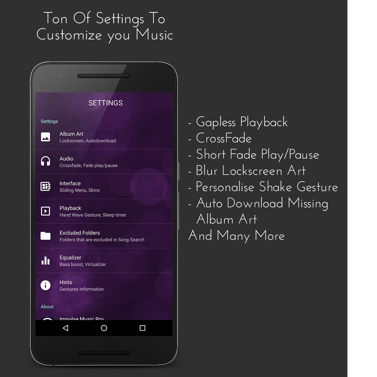اسکرین شات 3 برنامه Music Player | MP3 Player