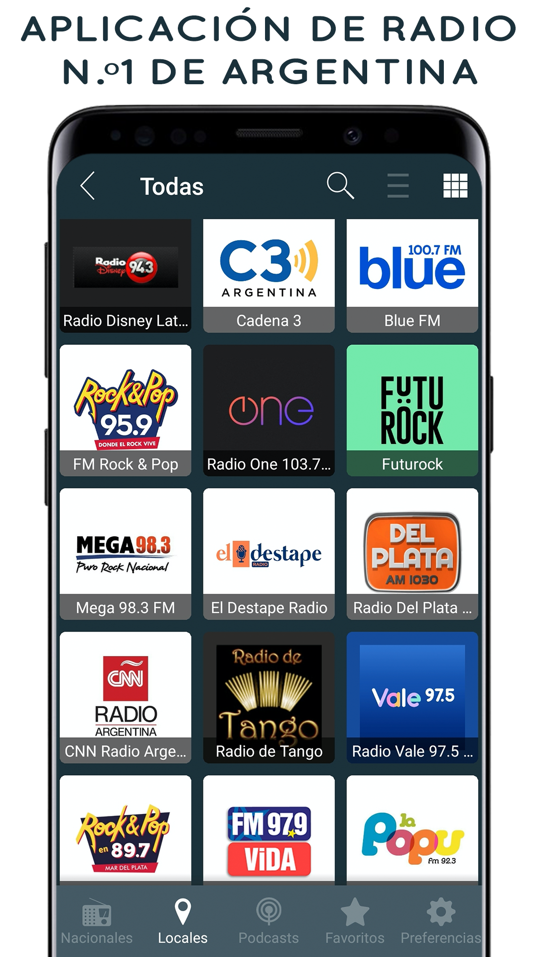 اسکرین شات 6 برنامه Radio Argentina: Radio FM y AM