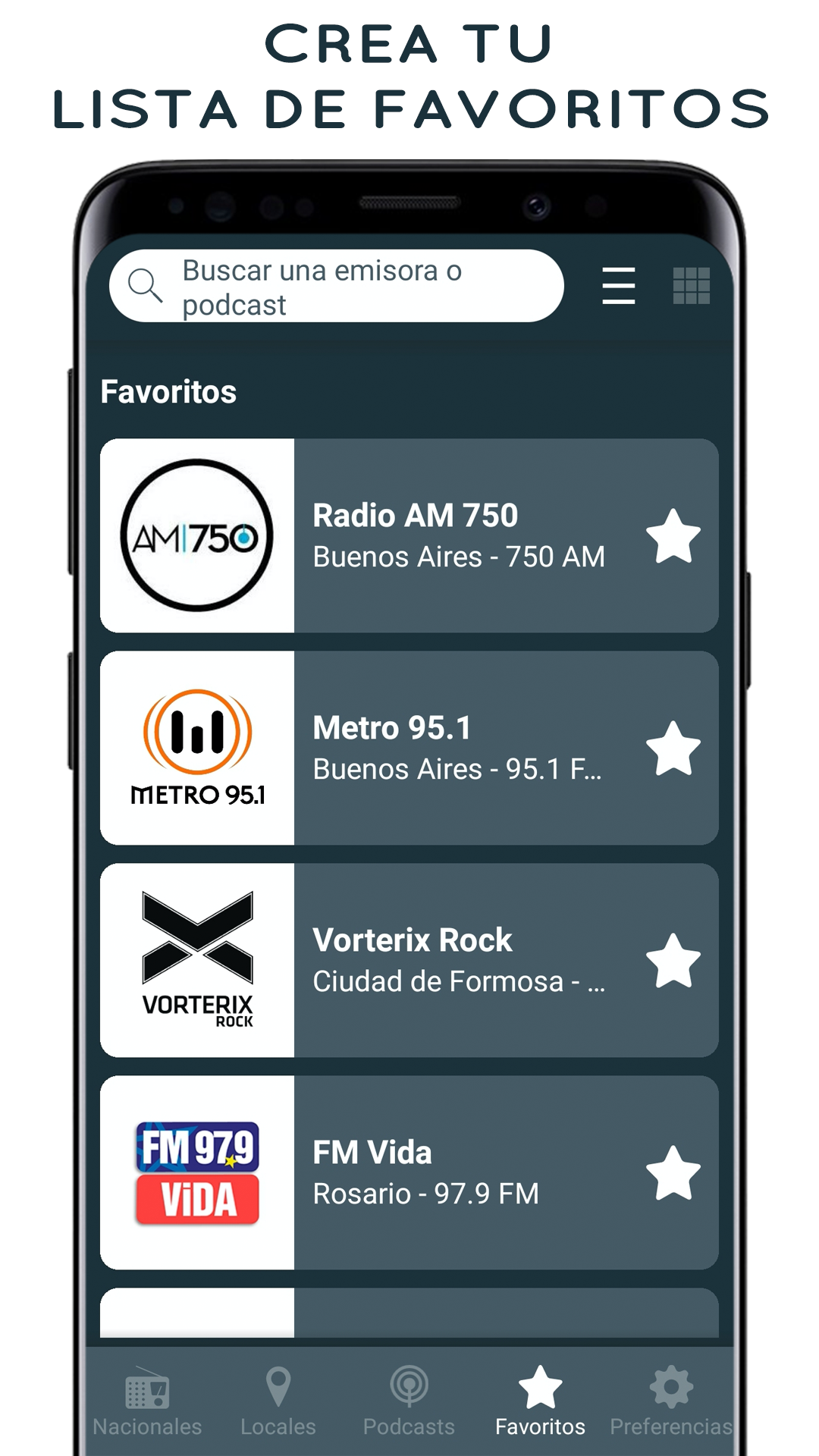 اسکرین شات 4 برنامه Radio Argentina: Radio FM y AM