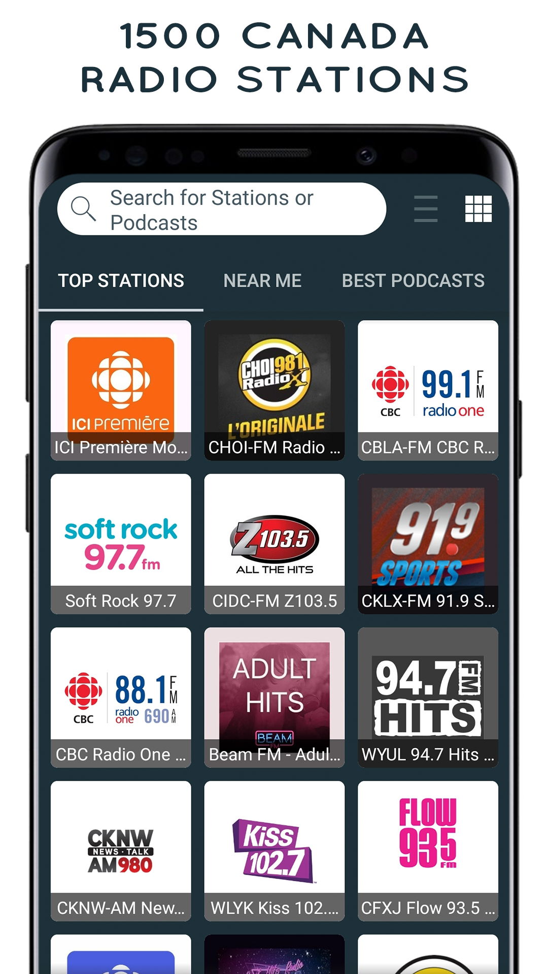اسکرین شات 1 برنامه Radio Canada: Radio Player App