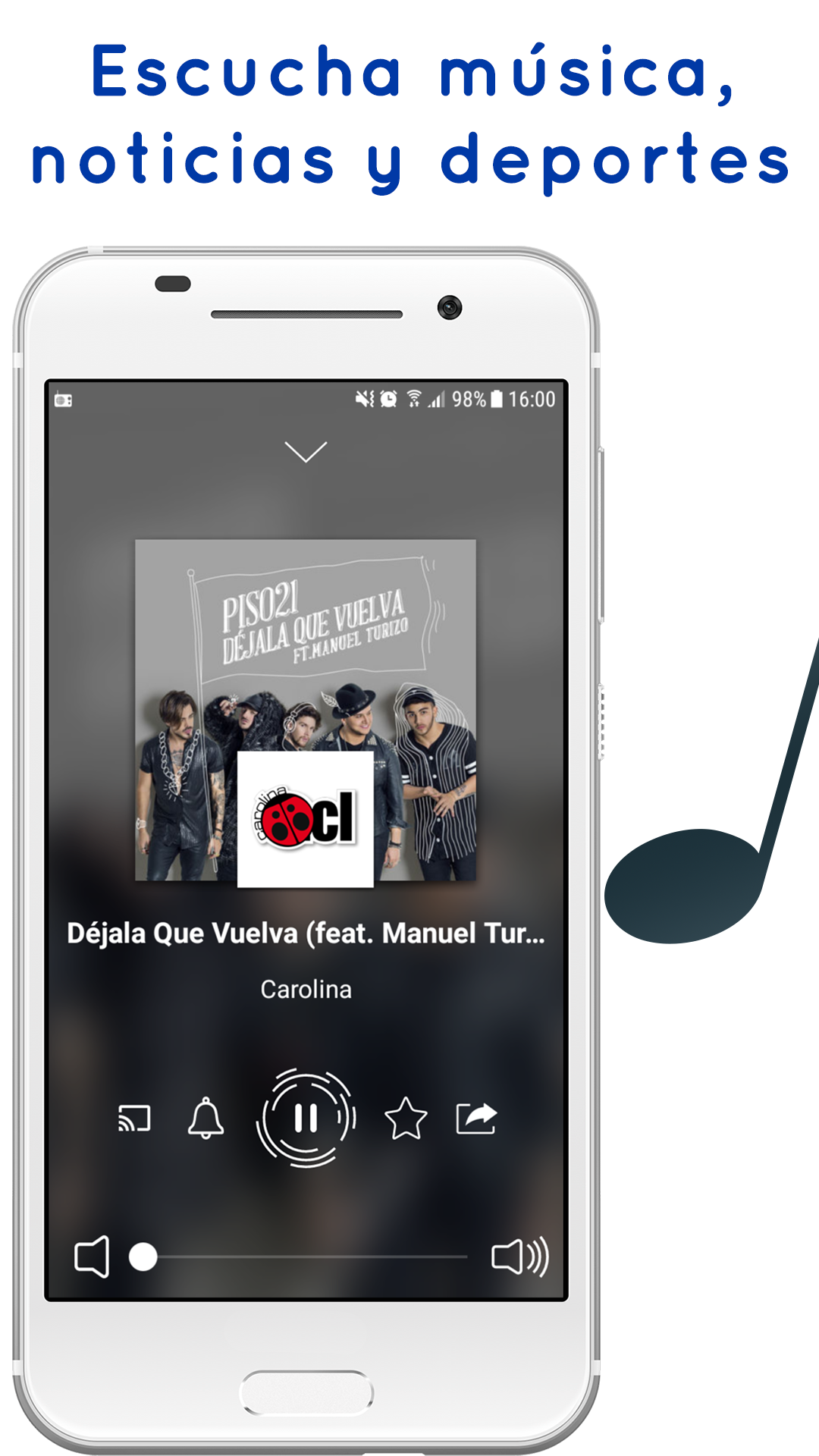 اسکرین شات 1 برنامه Radio Chile - FM, online radio