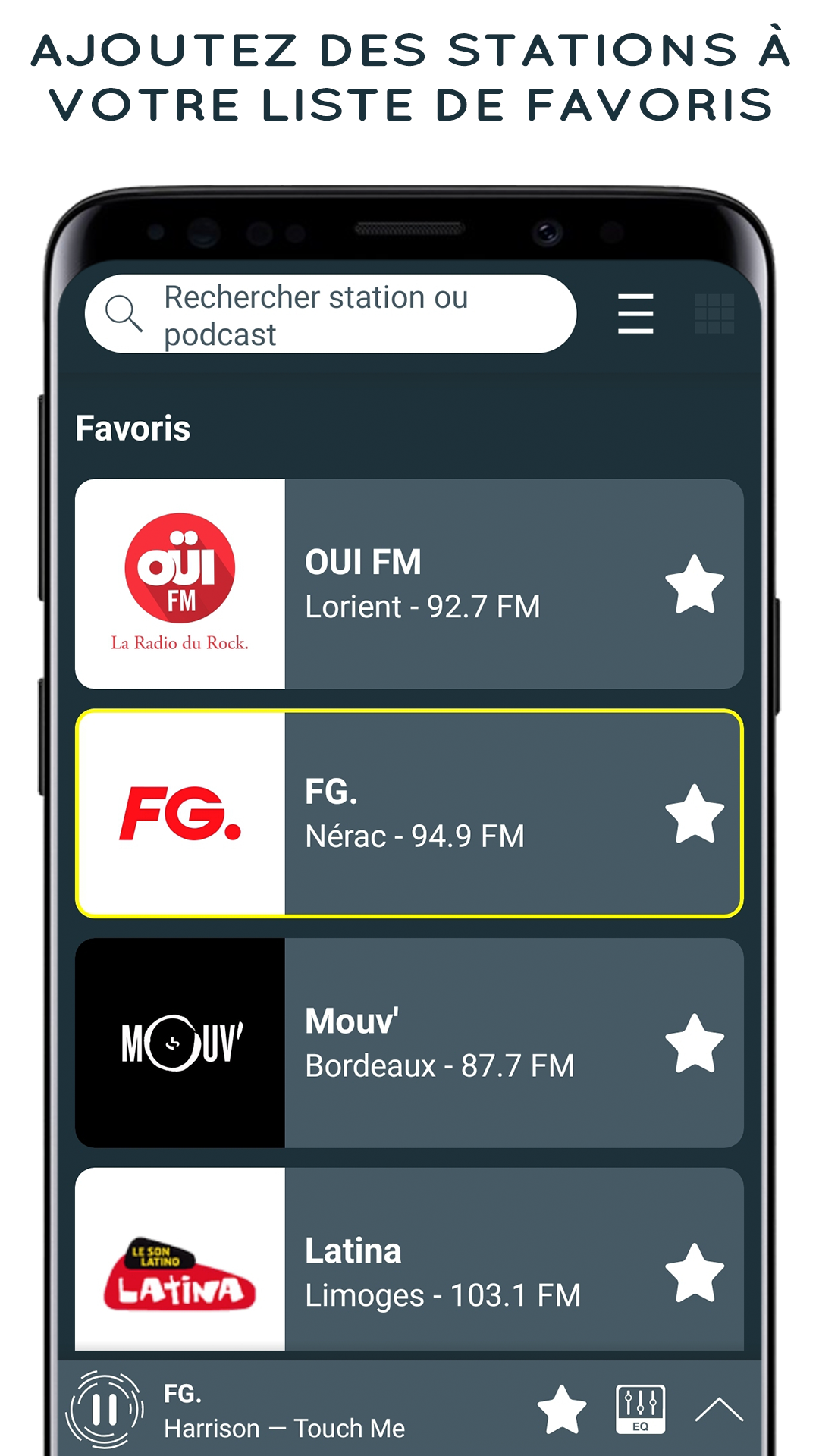 اسکرین شات 3 برنامه Radio France - Live Radio FM