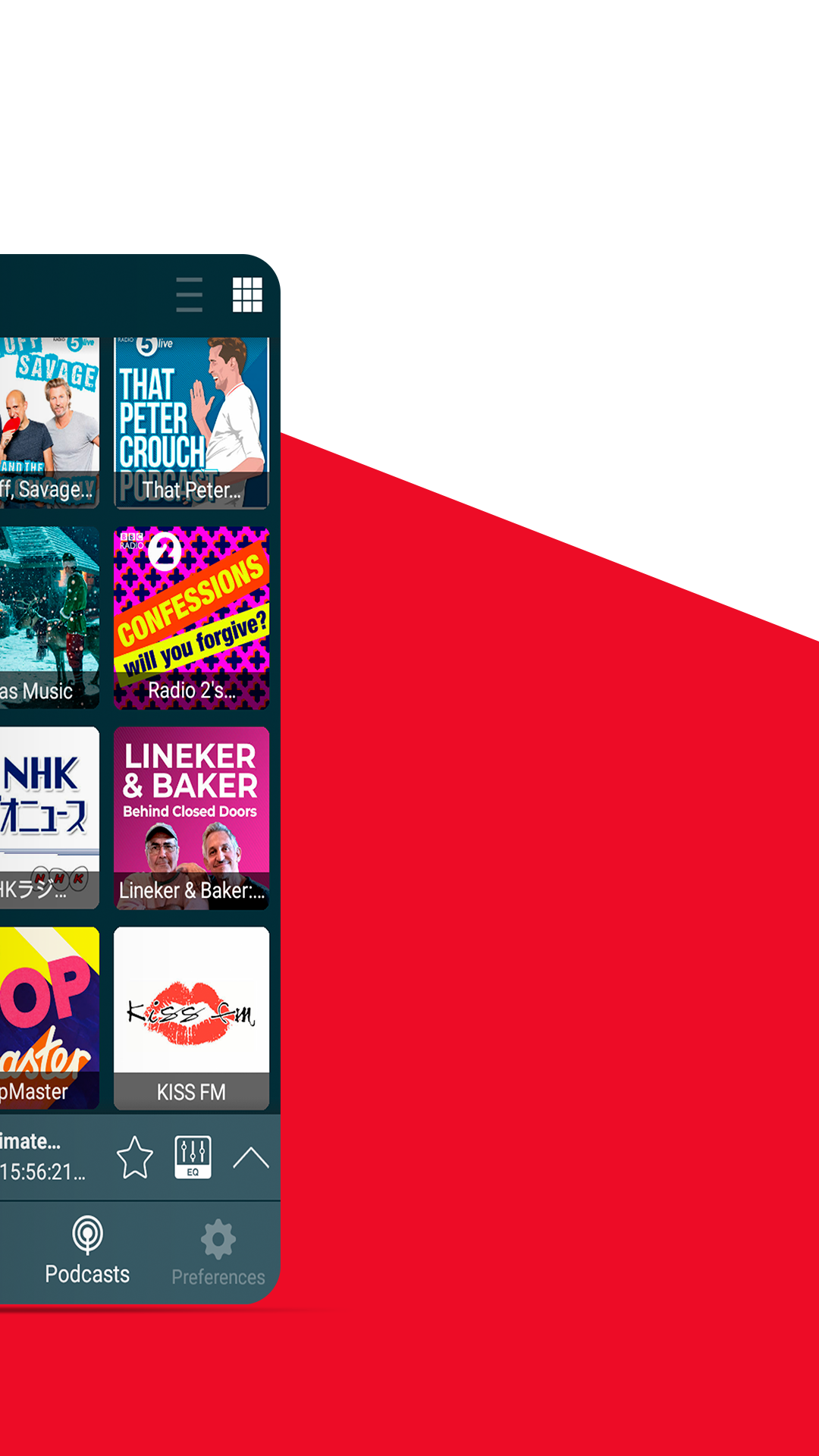 اسکرین شات 4 برنامه Radio UK - Online Radio player