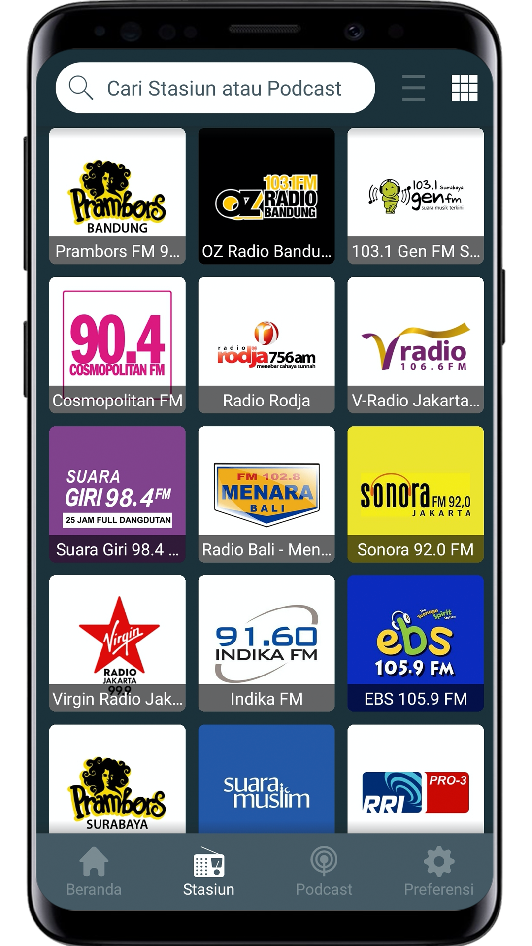 اسکرین شات 4 برنامه Radio Streaming Indonesia