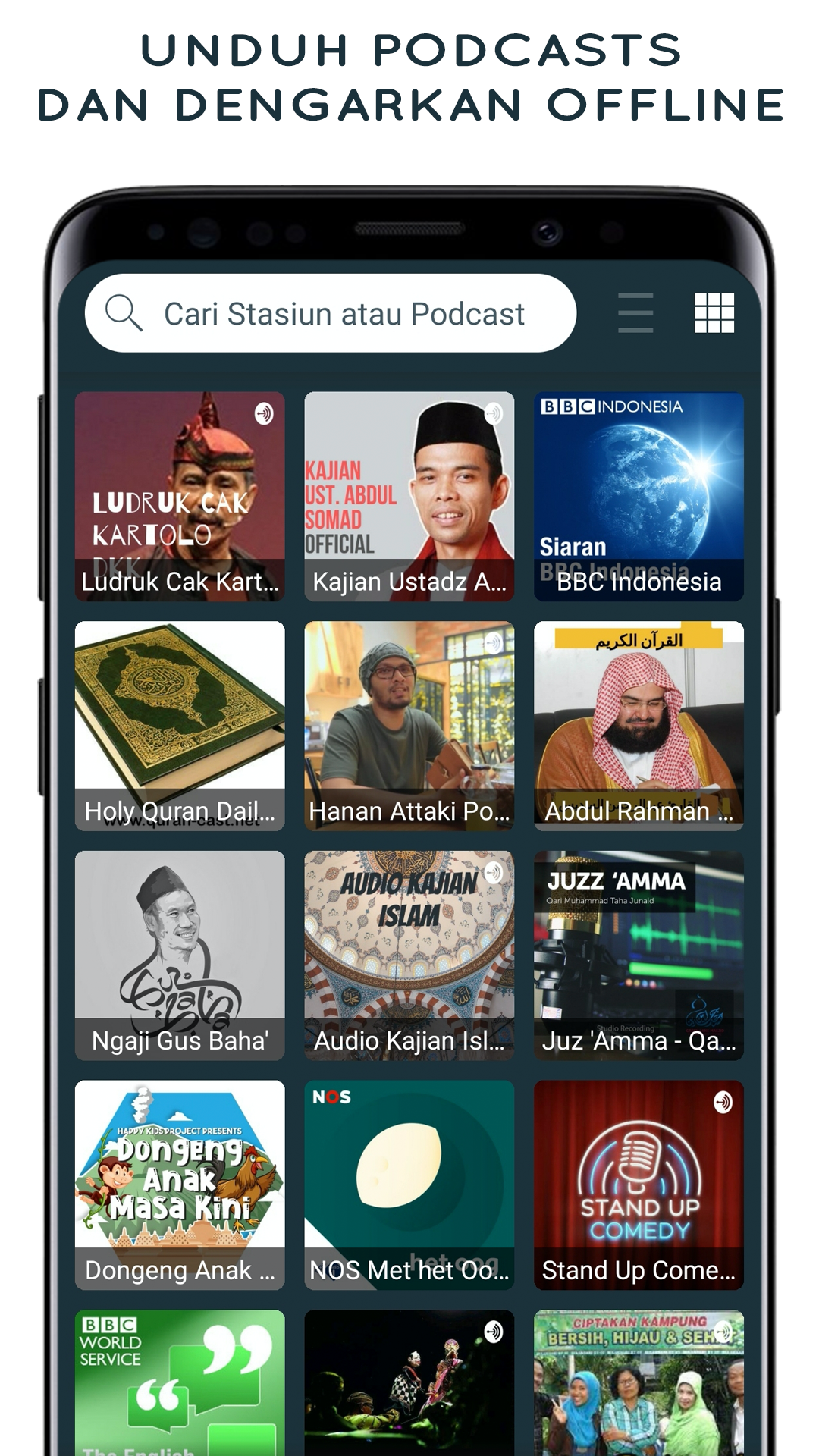 اسکرین شات 5 برنامه Radio Streaming Indonesia