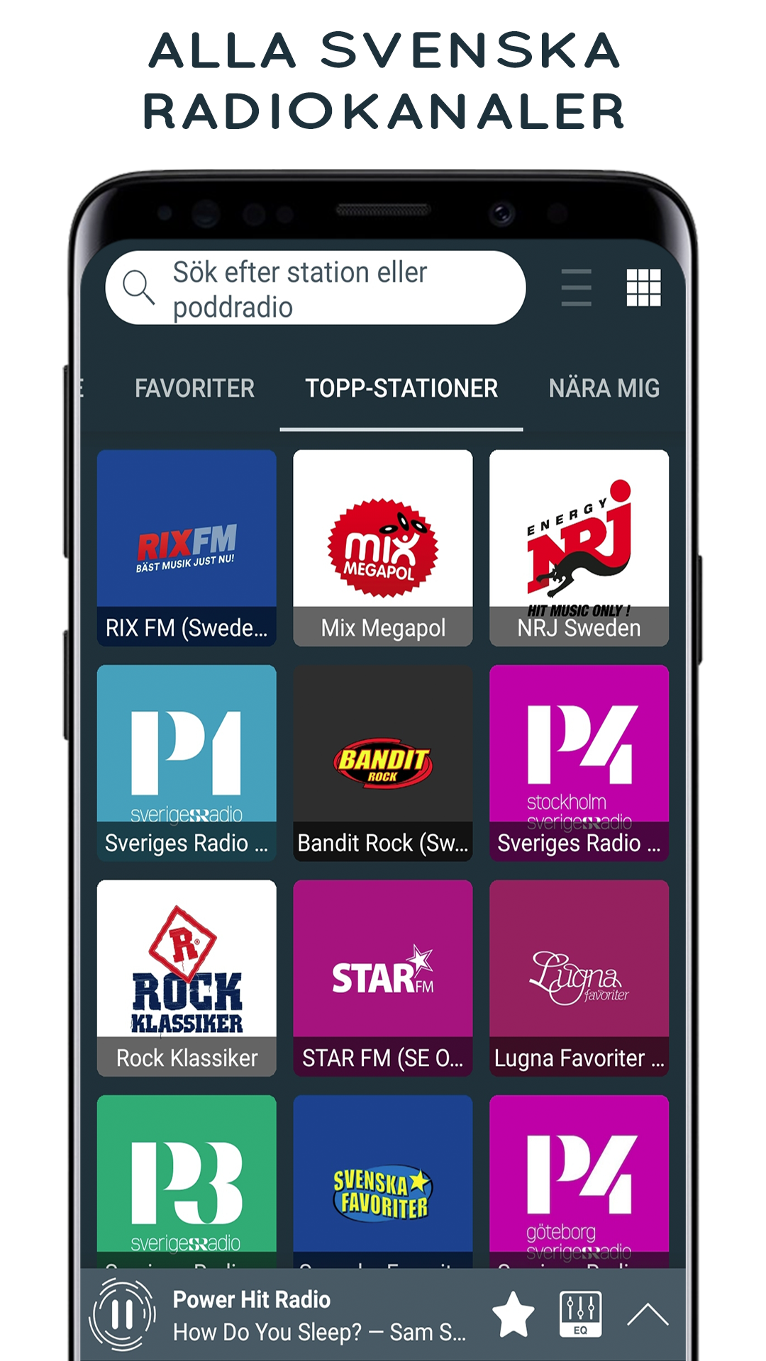 اسکرین شات 1 برنامه Sveriges Radio Online