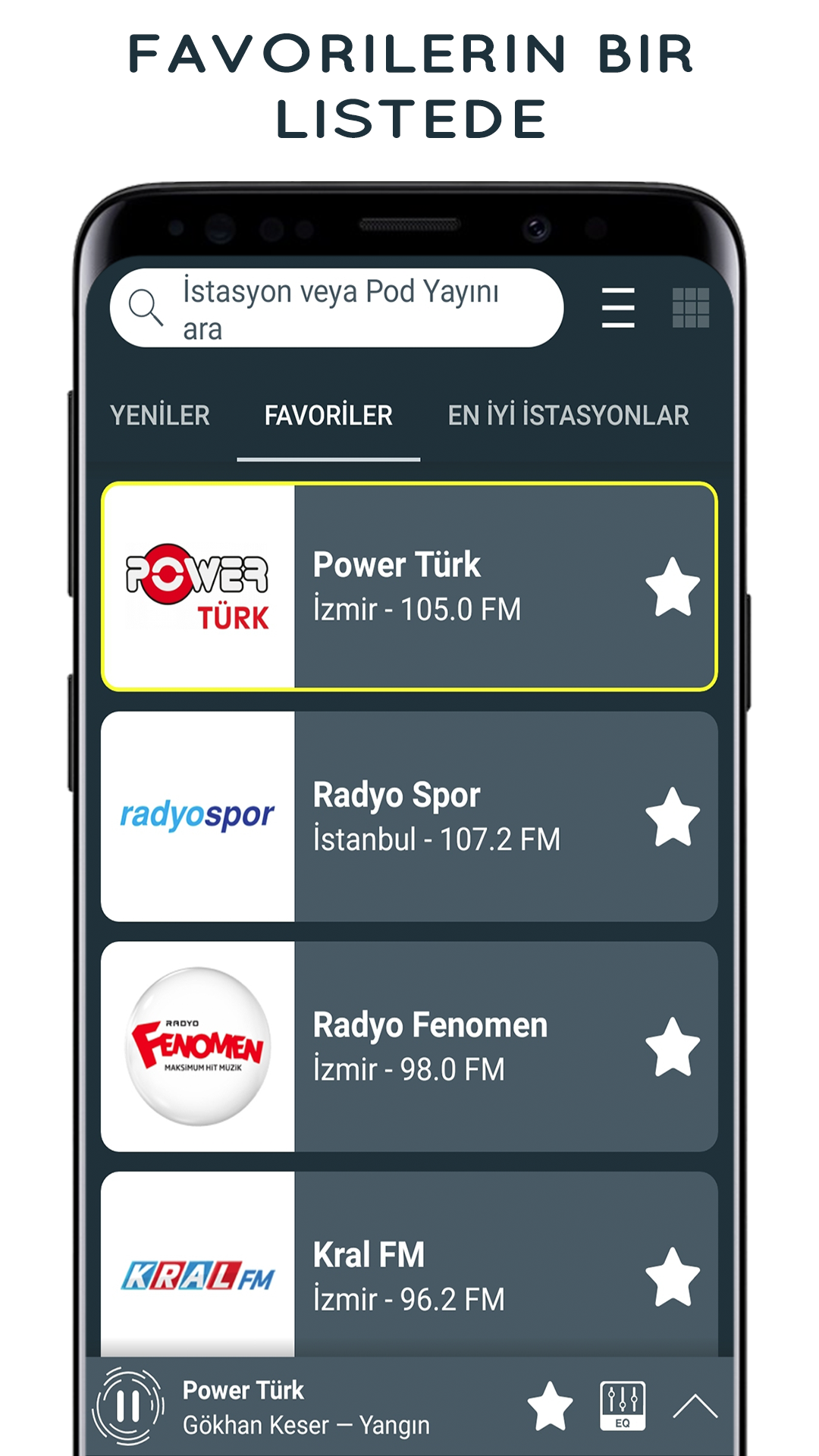 اسکرین شات 3 برنامه Radio Turkey - Online Radio