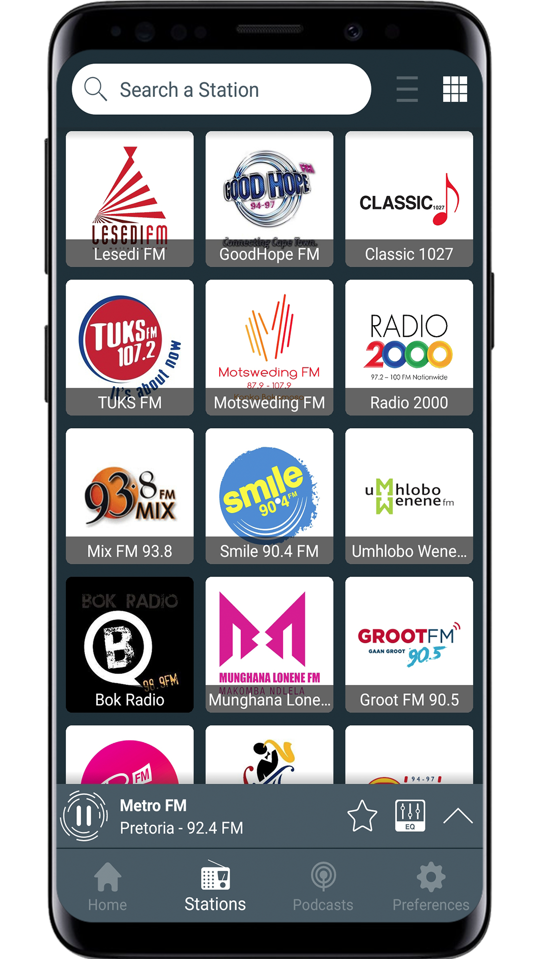 اسکرین شات 5 برنامه Radio South Africa - FM Radio