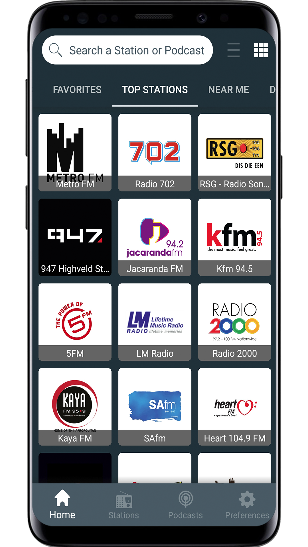 اسکرین شات 1 برنامه Radio South Africa - FM Radio