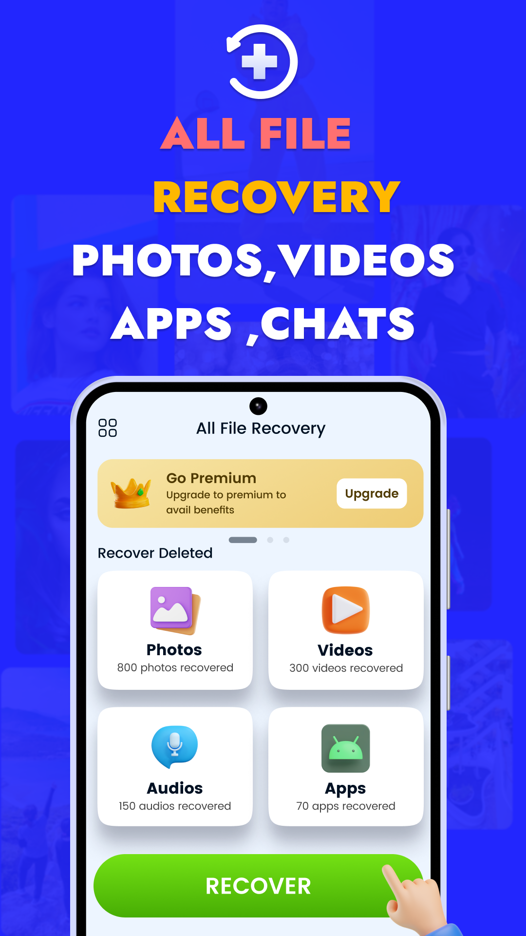 اسکرین شات 1 برنامه All File & Photo Recovery App