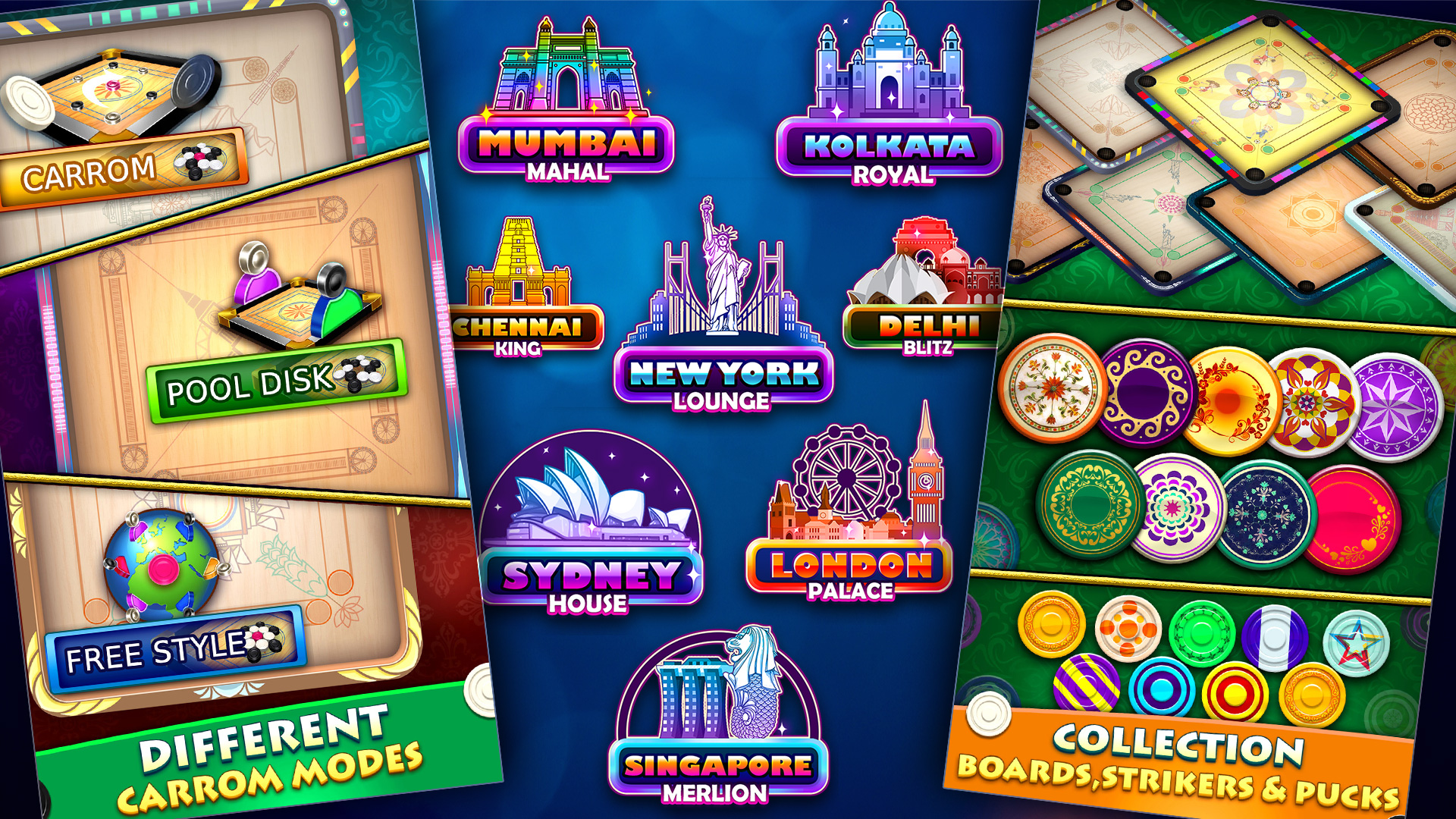 اسکرین شات 7 بازی World Of Carrom :3D Board Game