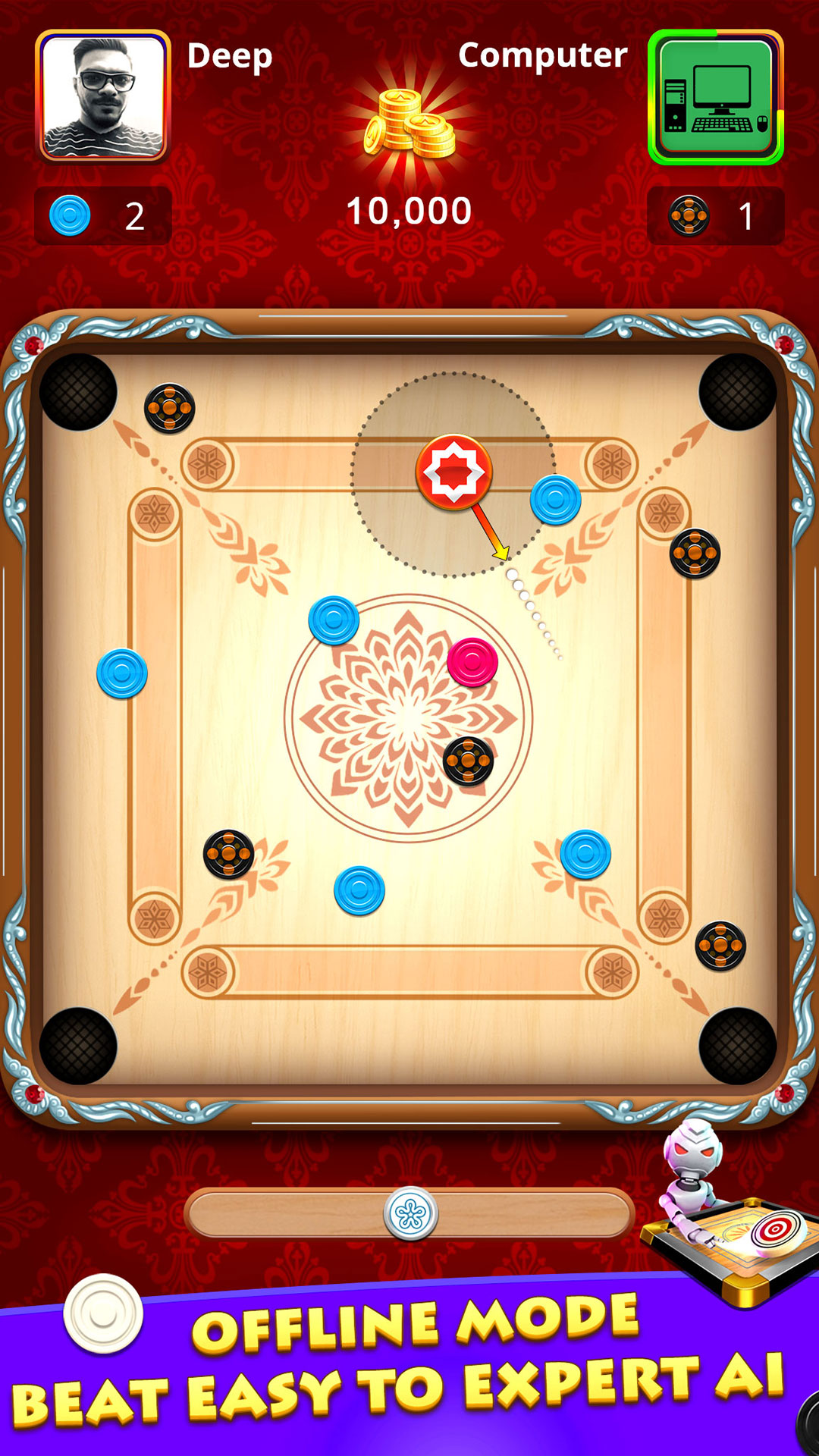 اسکرین شات 4 بازی World Of Carrom :3D Board Game