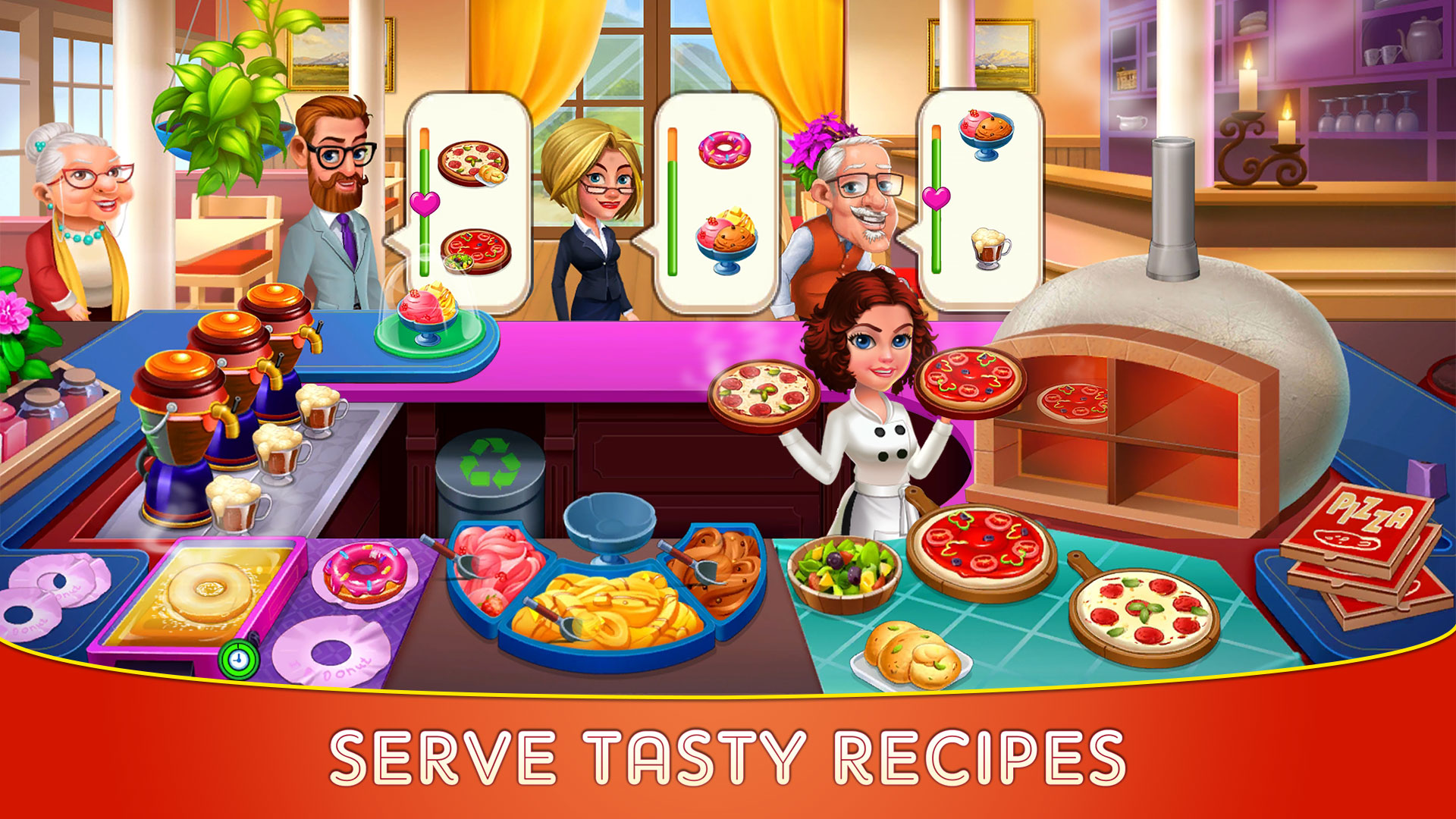 اسکرین شات 1 بازی Cooking Cafe – Restaurant Star