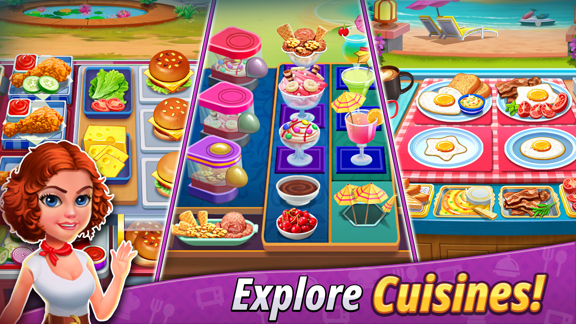اسکرین شات 4 بازی Cooking Super Star -Tasty City