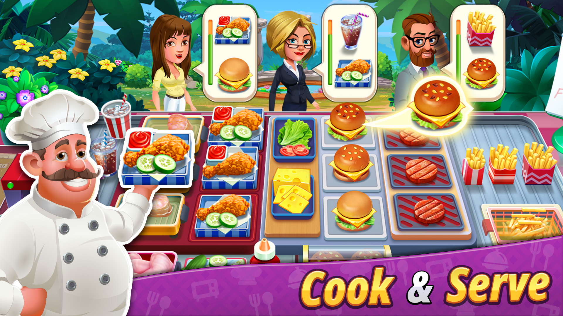 اسکرین شات 1 بازی Cooking Super Star -Tasty City
