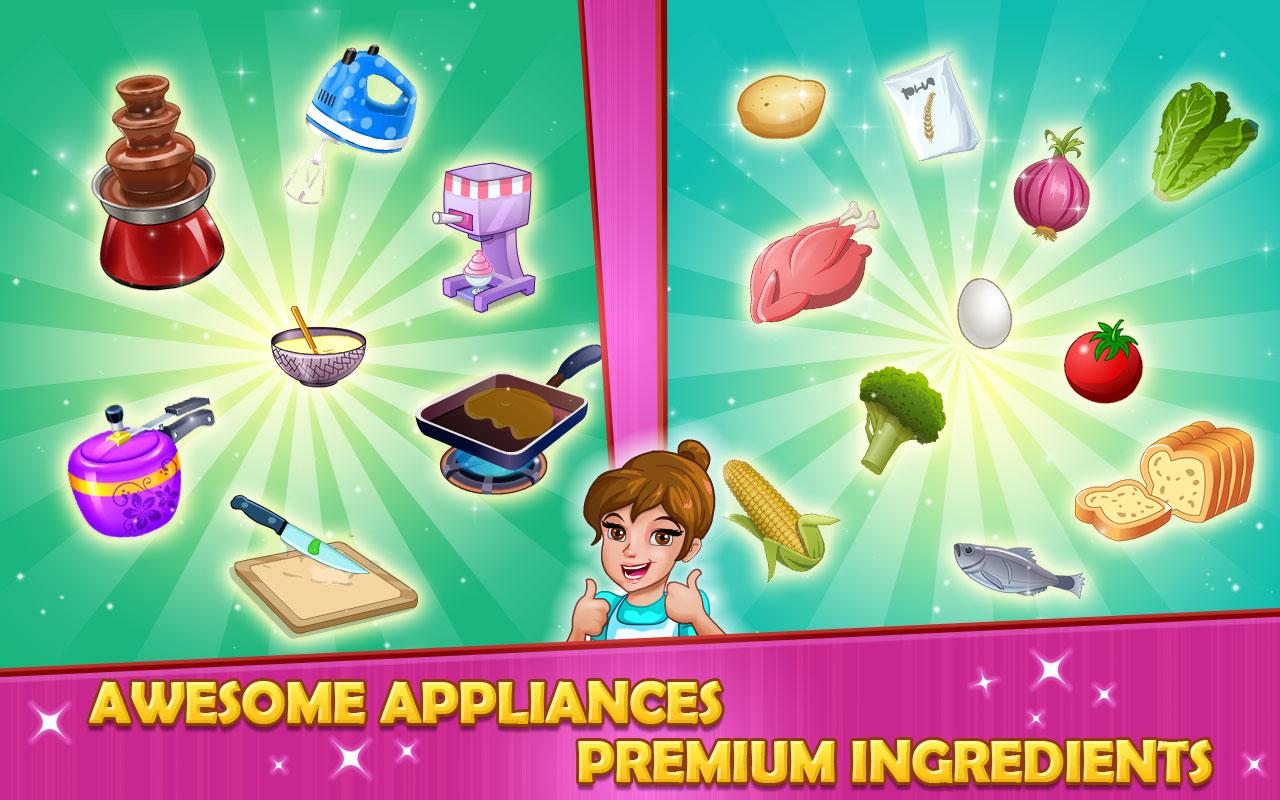 اسکرین شات 5 بازی Kitchen story: Food Fever Game