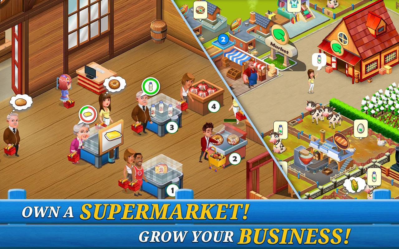 اسکرین شات 1 بازی Supermarket City :Farming game