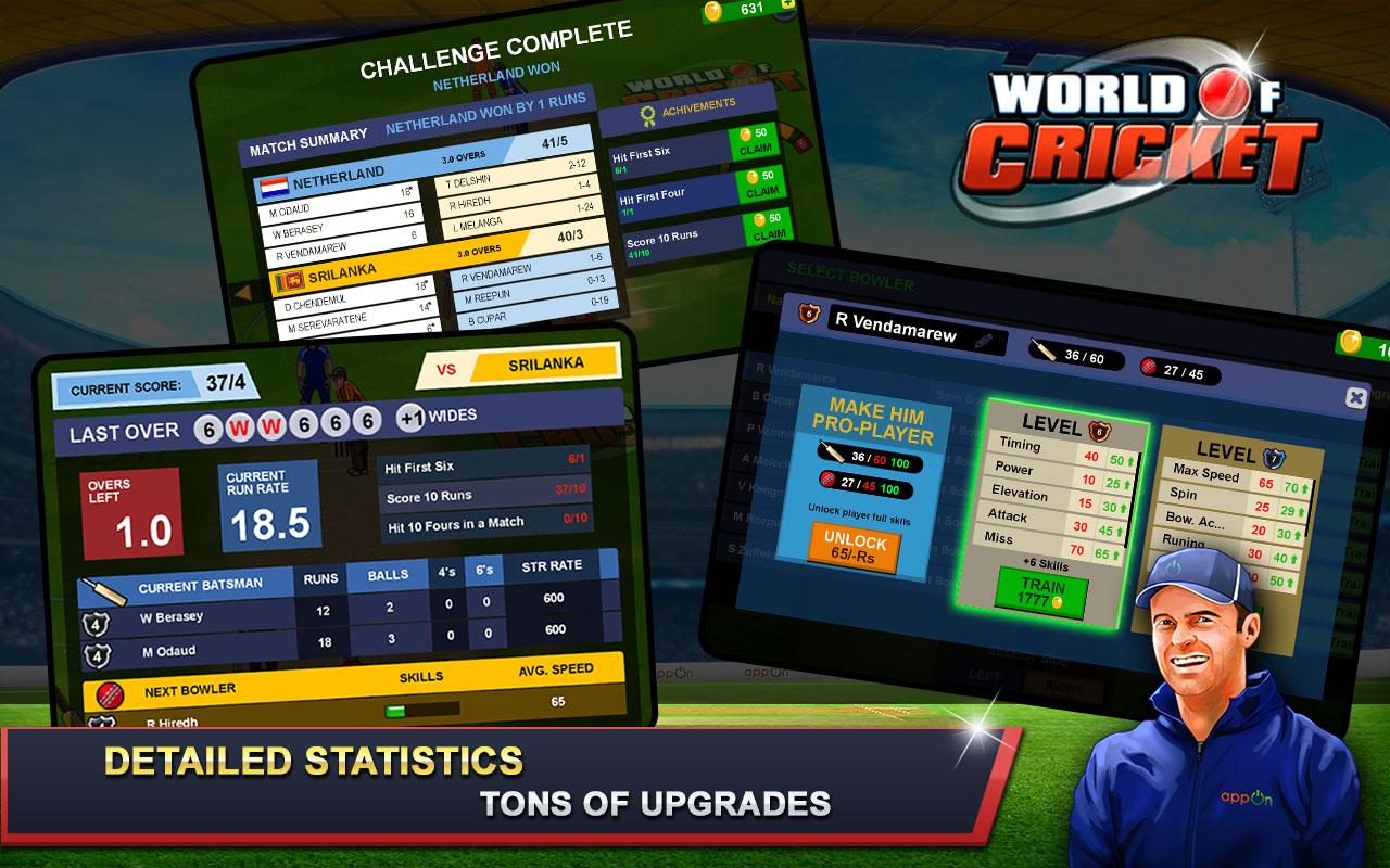 اسکرین شات 4 بازی World of Cricket :Championship
