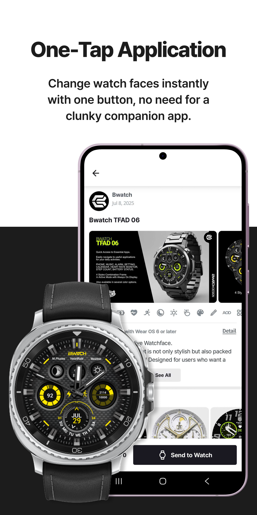 اسکرین شات 4 برنامه TIMEFLIK Watch Faces