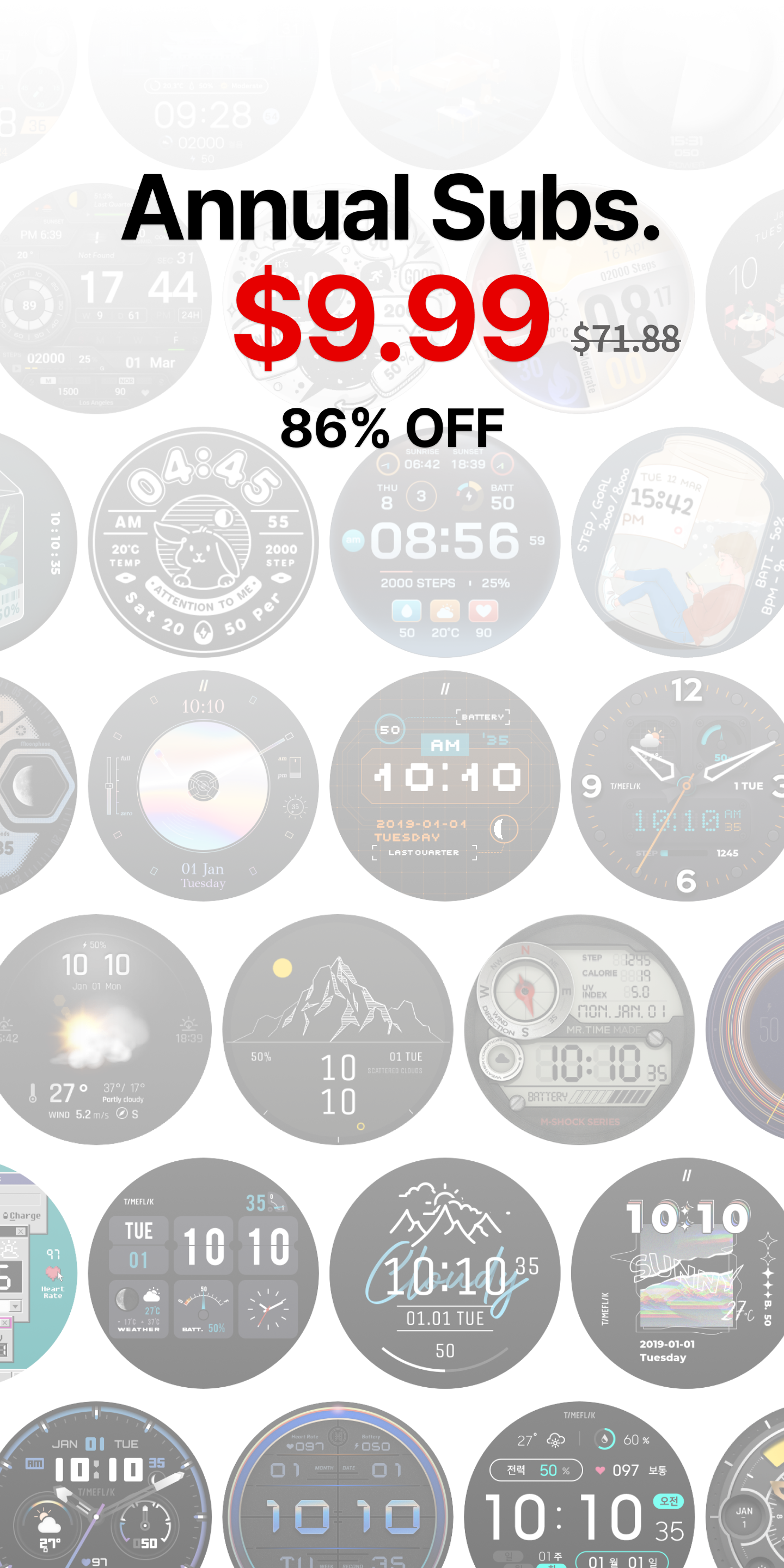 اسکرین شات برنامه TIMEFLIK Watch Face 1