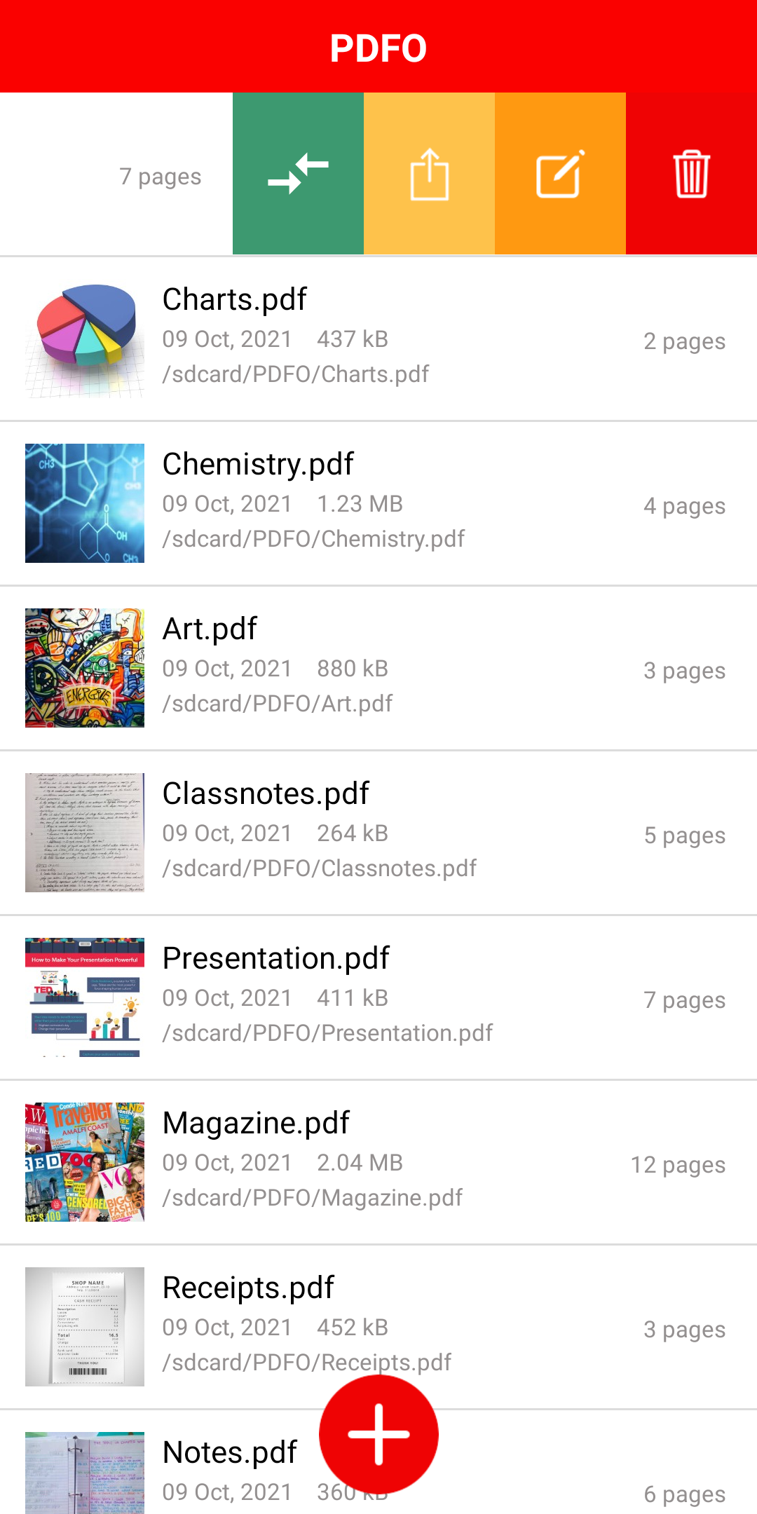 اسکرین شات 8 برنامه PDFO - Photo to PDF Converter