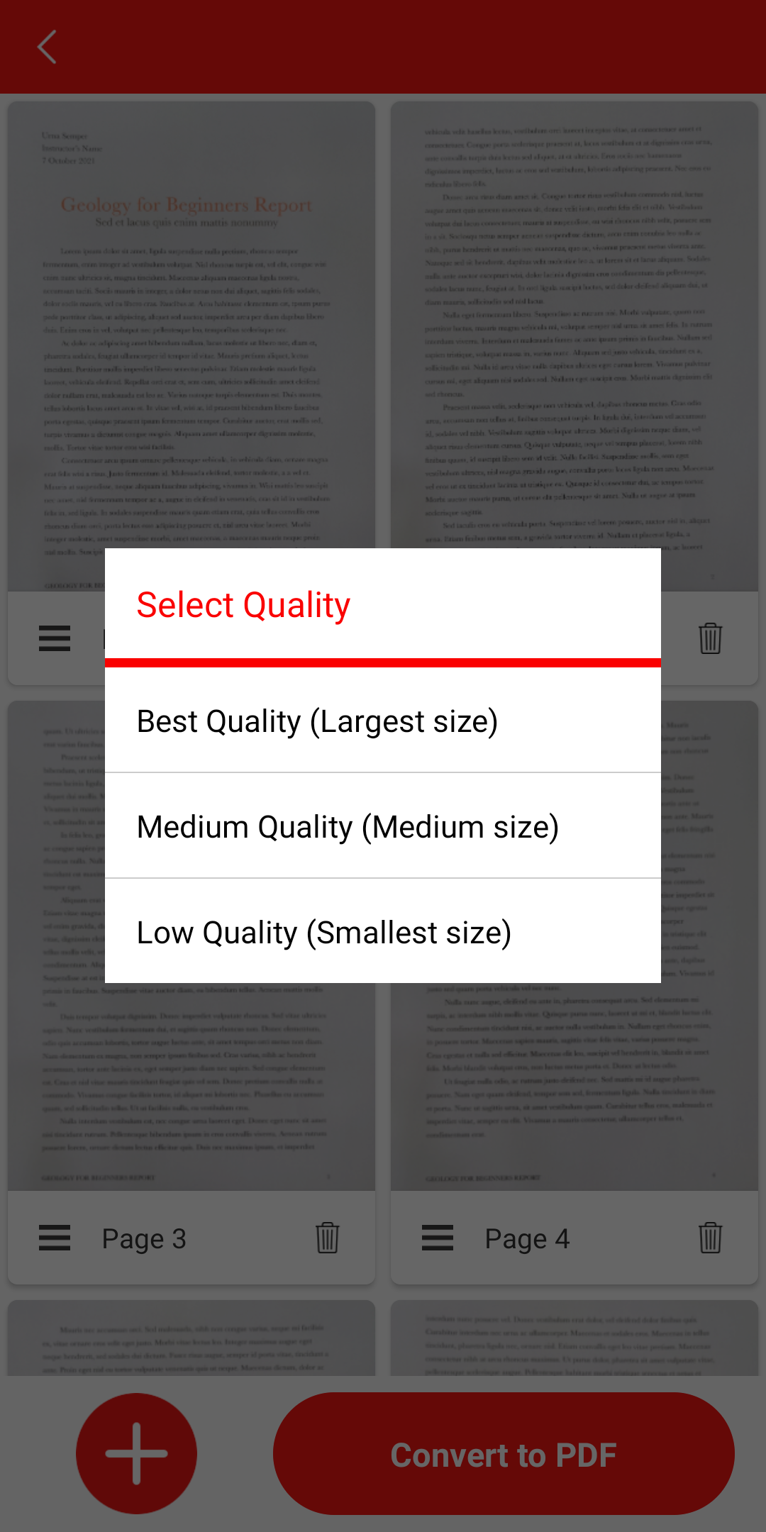 اسکرین شات 6 برنامه PDFO - Photo to PDF Converter